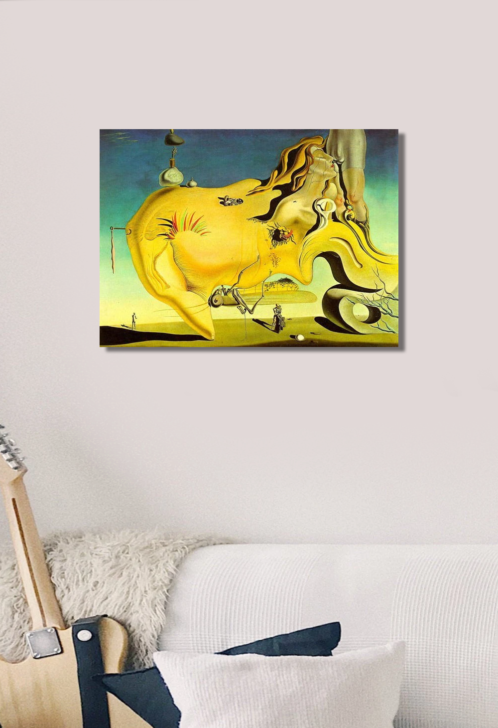 The Great Masturbator Canvas Art by Salvador Dali Gallery Wrapped