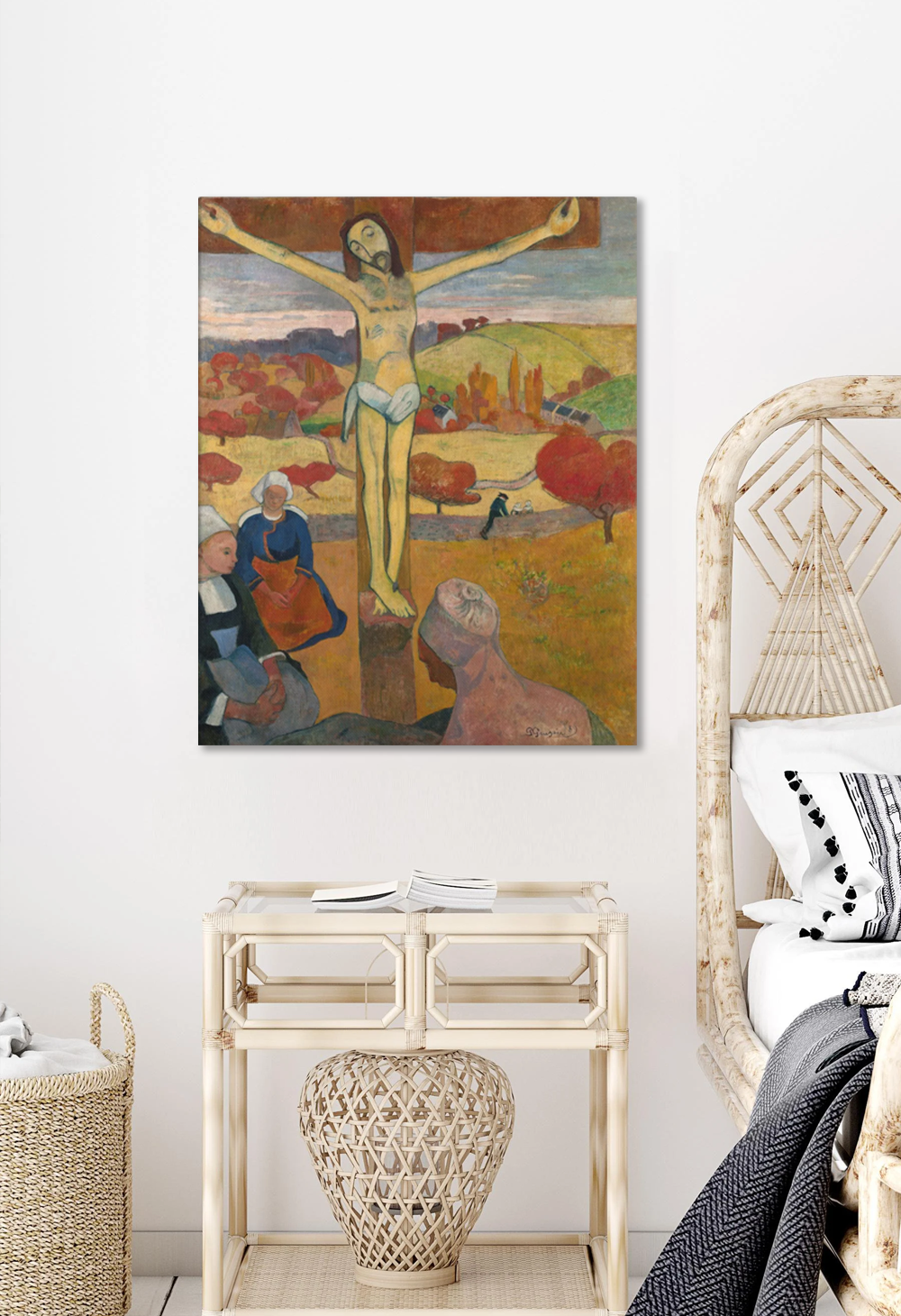 The Yellow Christ (Le Christ Jaune) by Paul Gauguin Canvas Print