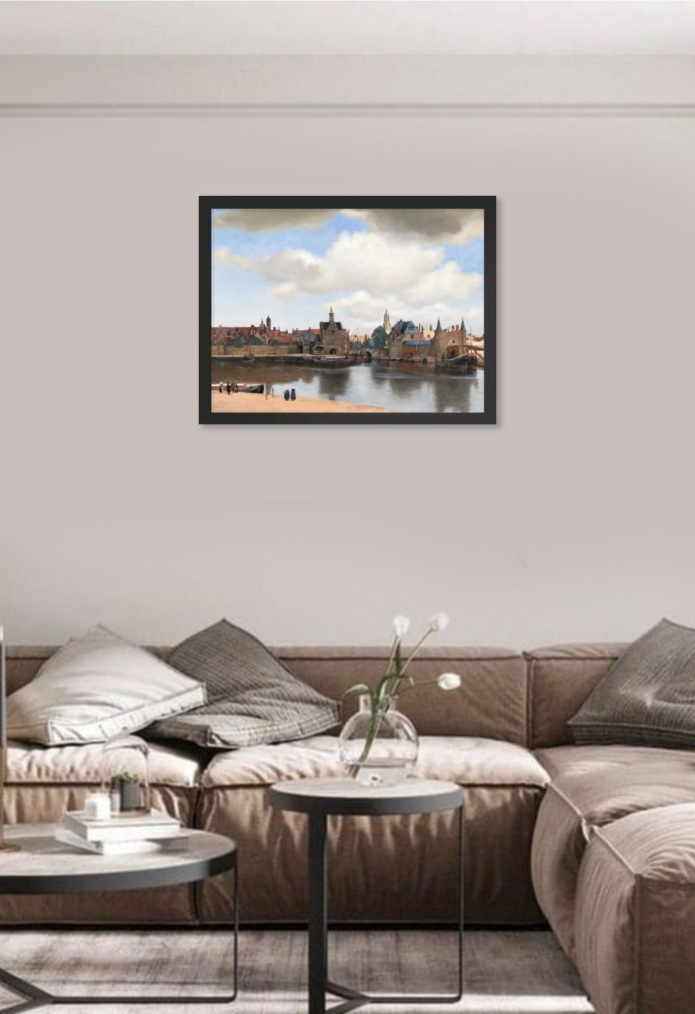 View of Delft Art By Johannes Vermeer Framed Photo Paper Poster