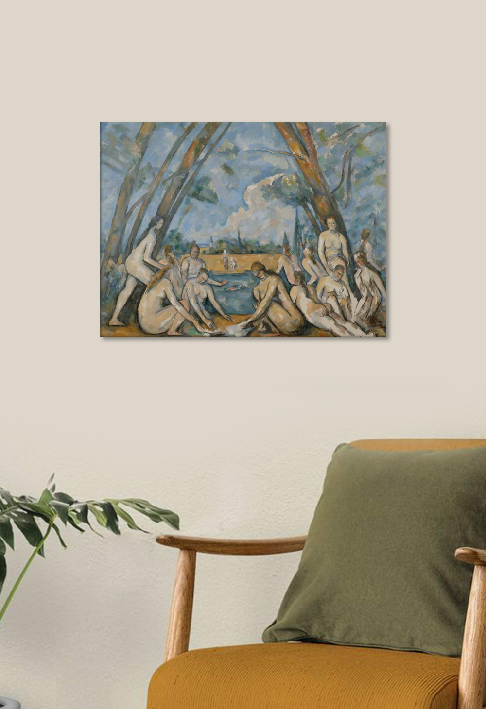 The Large Bathers Art By Paul Cézanne Gallery Wrap Canvas Print