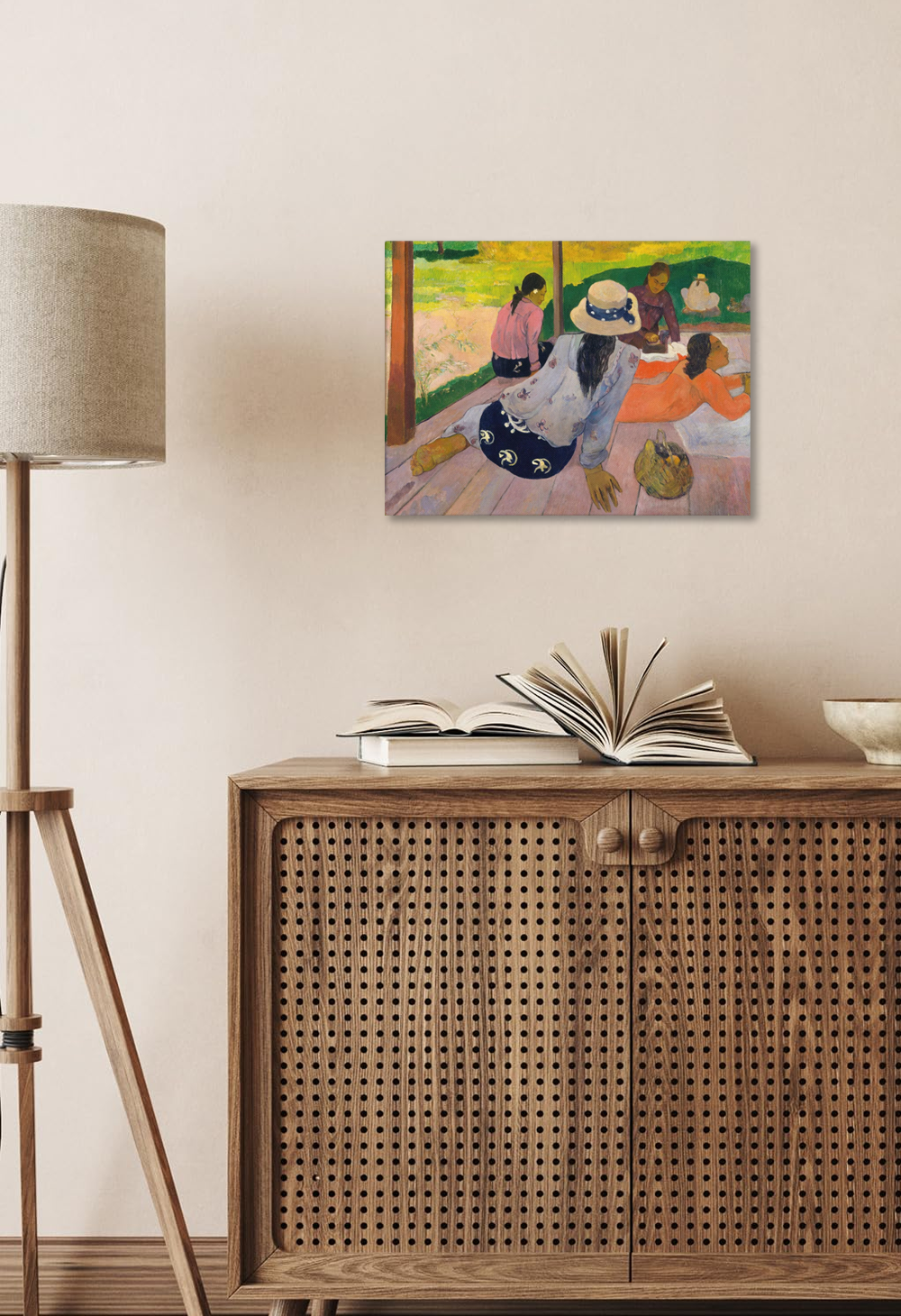 The Siesta by Paul Gauguin Gallery Wrap Canvas Print