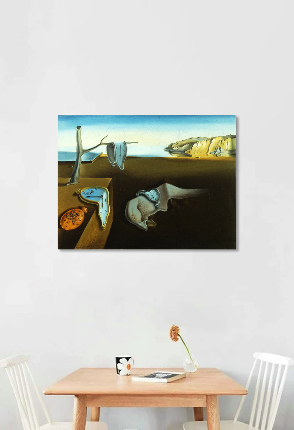 Persistence of Memory Art By Salvador Dali in Gallery Wrap Canvas Print