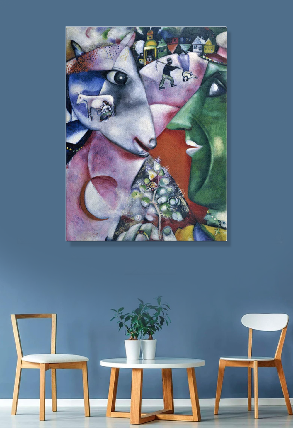 I and the Village by Marc Chagall Canvas Print - Canvas Wall Art