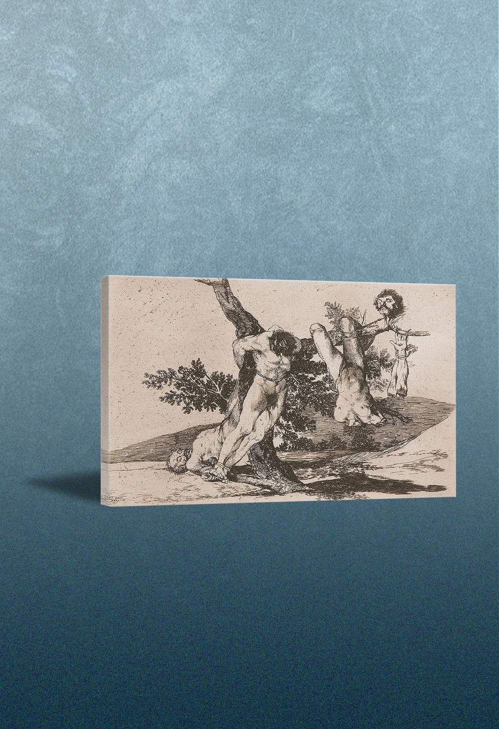 The Disasters of War Canvas Art Print by Francisco De Goya -(0.75" Deep) & (1.50" Deep)