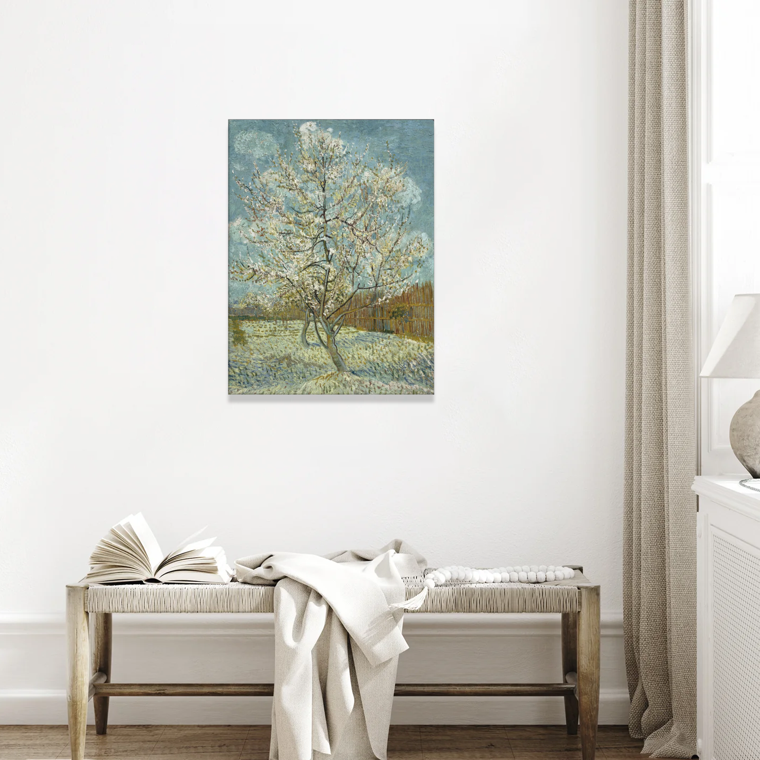 The pink peach tree by Vincent van Gogh Gallery Wrap Canvas Print