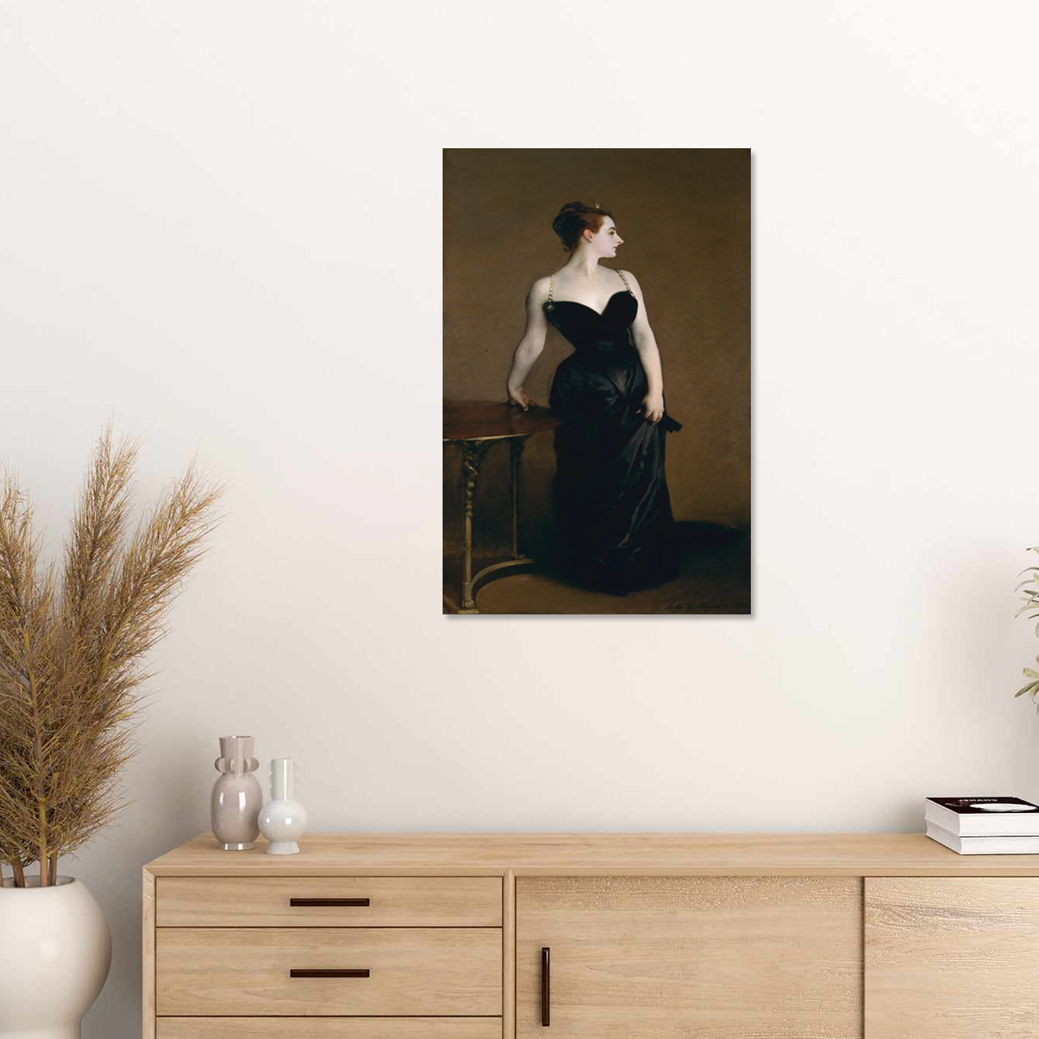 Portrait of Madame X art by John Singer Sargent Canvas Print Reproduction