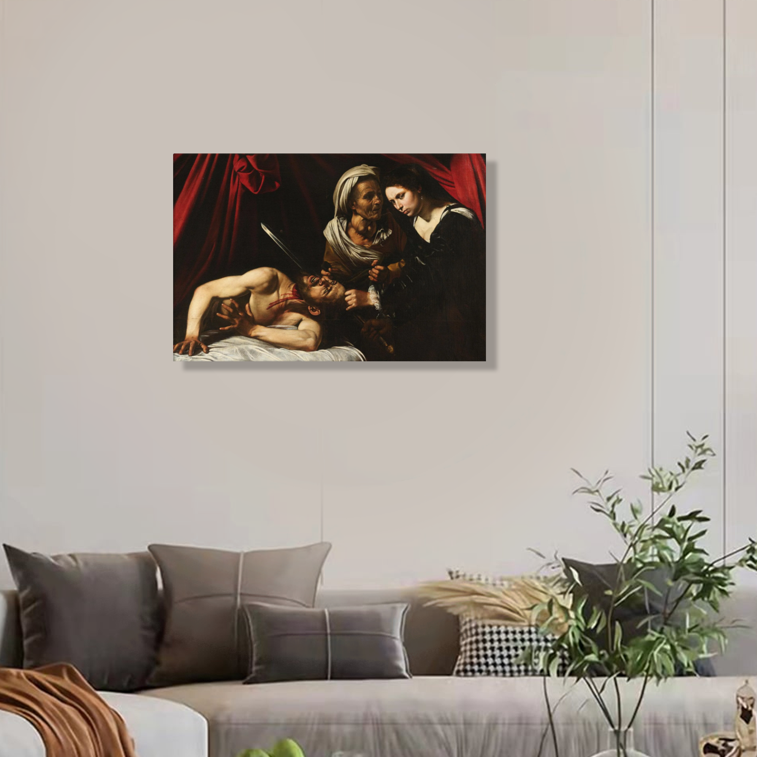 Judith Beheading Holofernes Art By Caravaggio Gallery Wrap Canvas Print