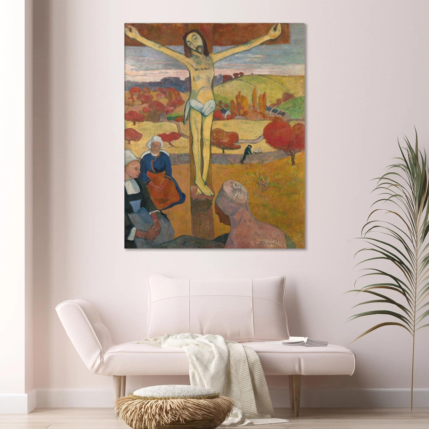 The Yellow Christ (Le Christ Jaune) by Paul Gauguin Canvas Print