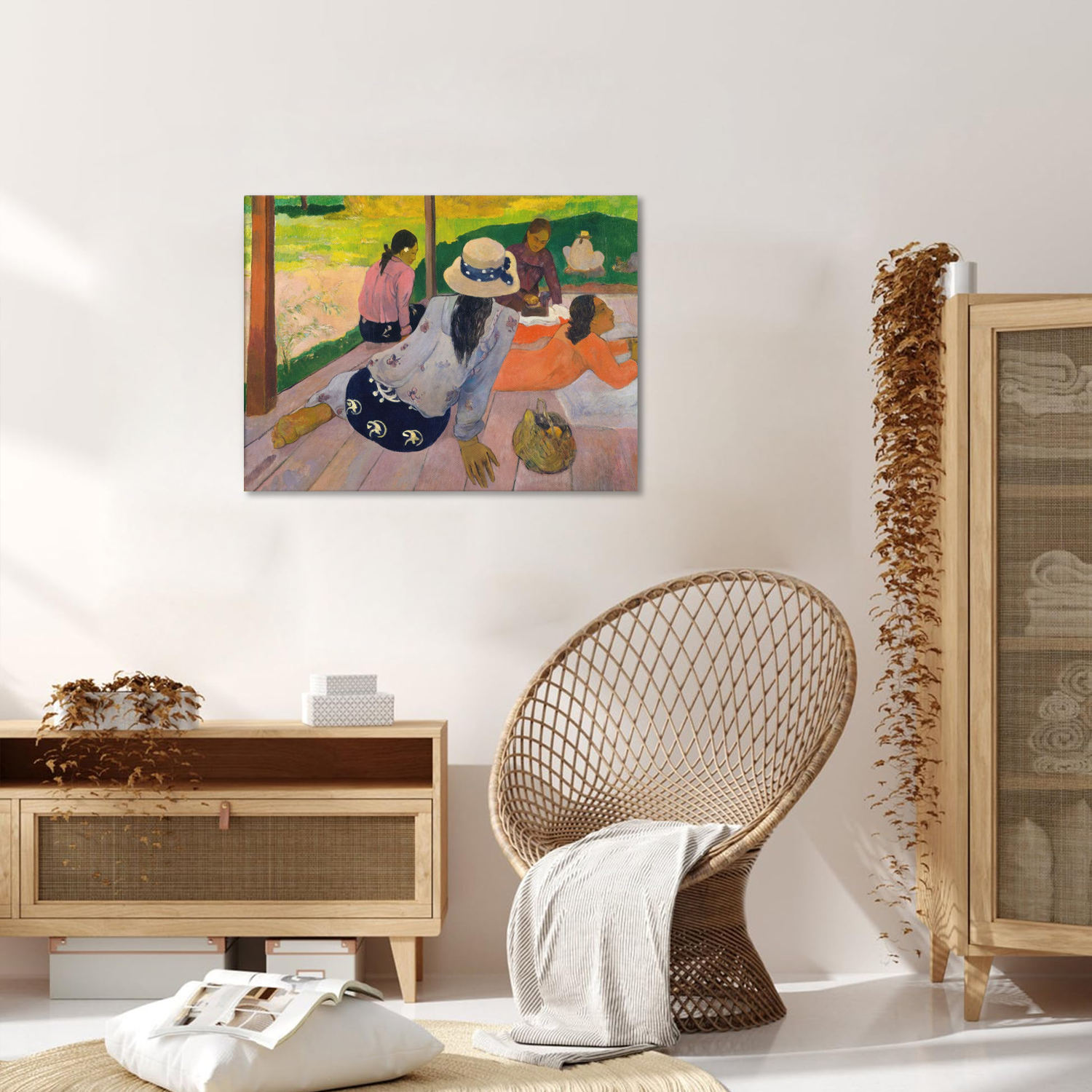 The Siesta by Paul Gauguin Gallery Wrap Canvas Print