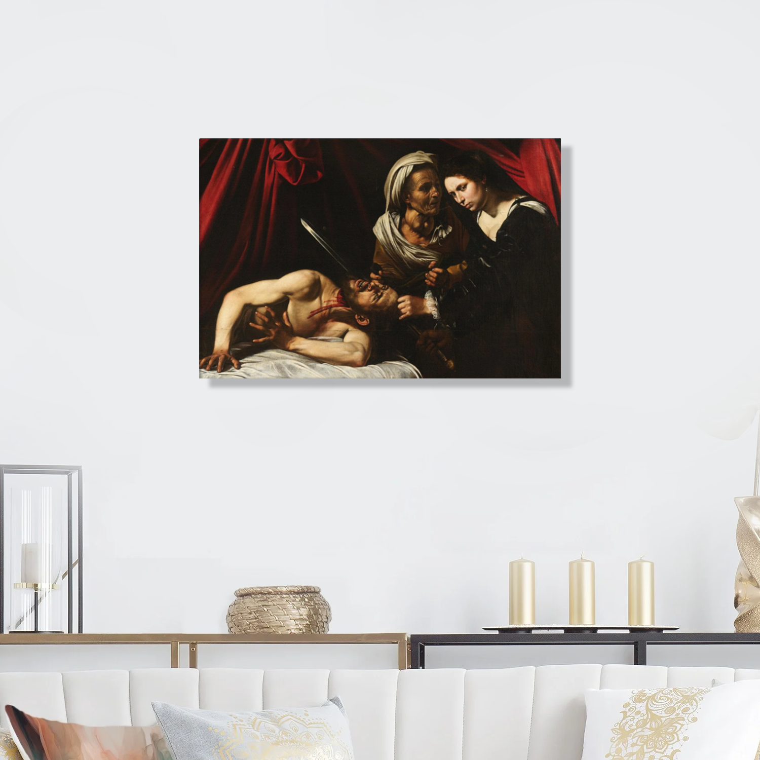 Judith Beheading Holofernes Art By Caravaggio Gallery Wrap Canvas Print