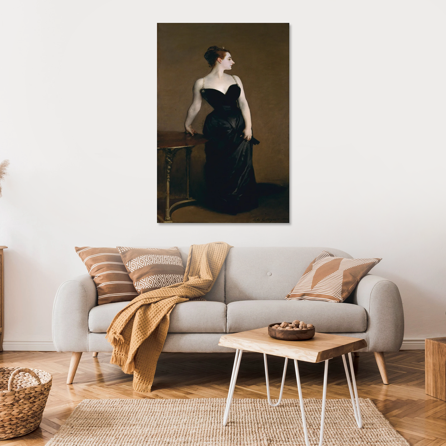 Portrait of Madame X art by John Singer Sargent Canvas Print Reproduction