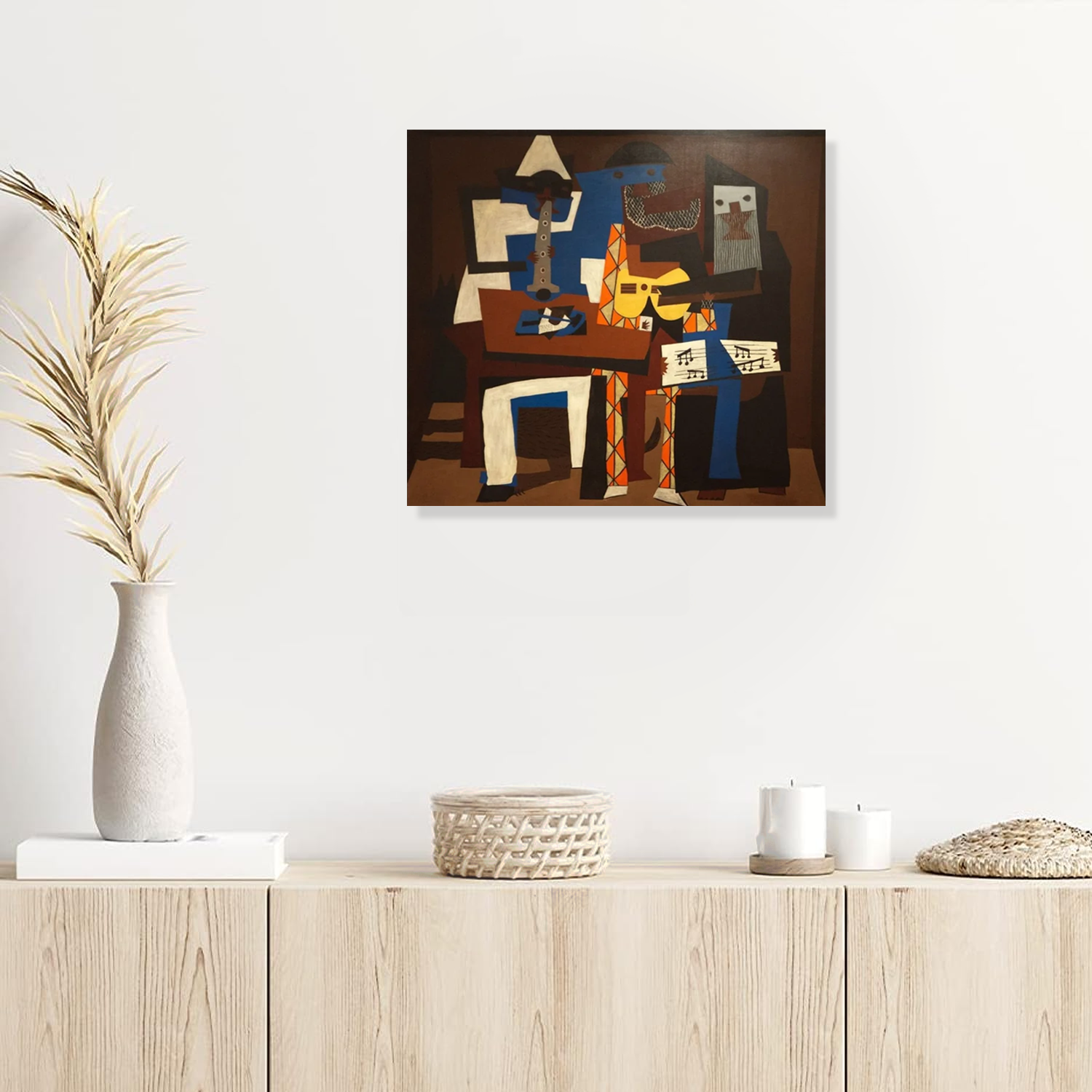 Three Musicians by Pablo Picasso Gallery Wrap Canvas Print