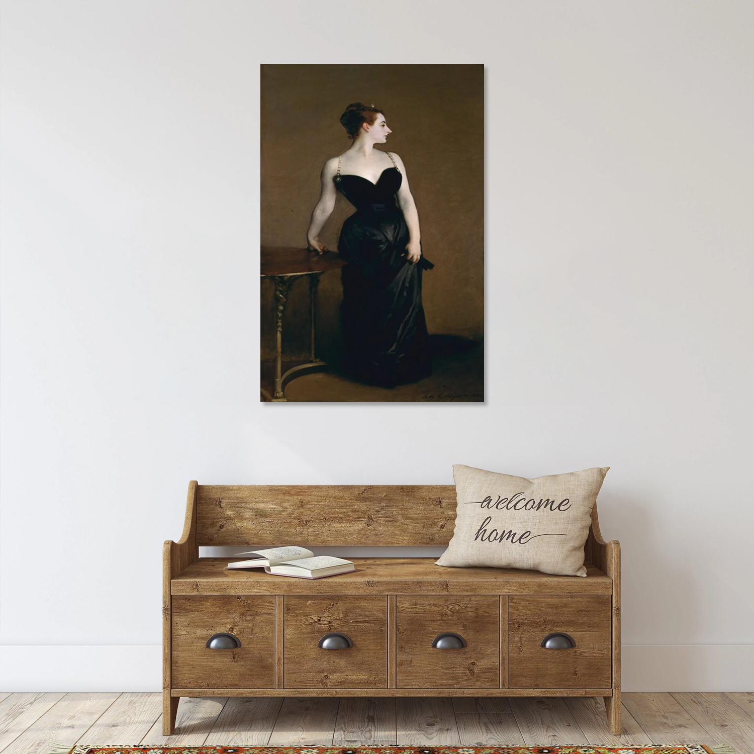 Portrait of Madame X art by John Singer Sargent Canvas Print Reproduction