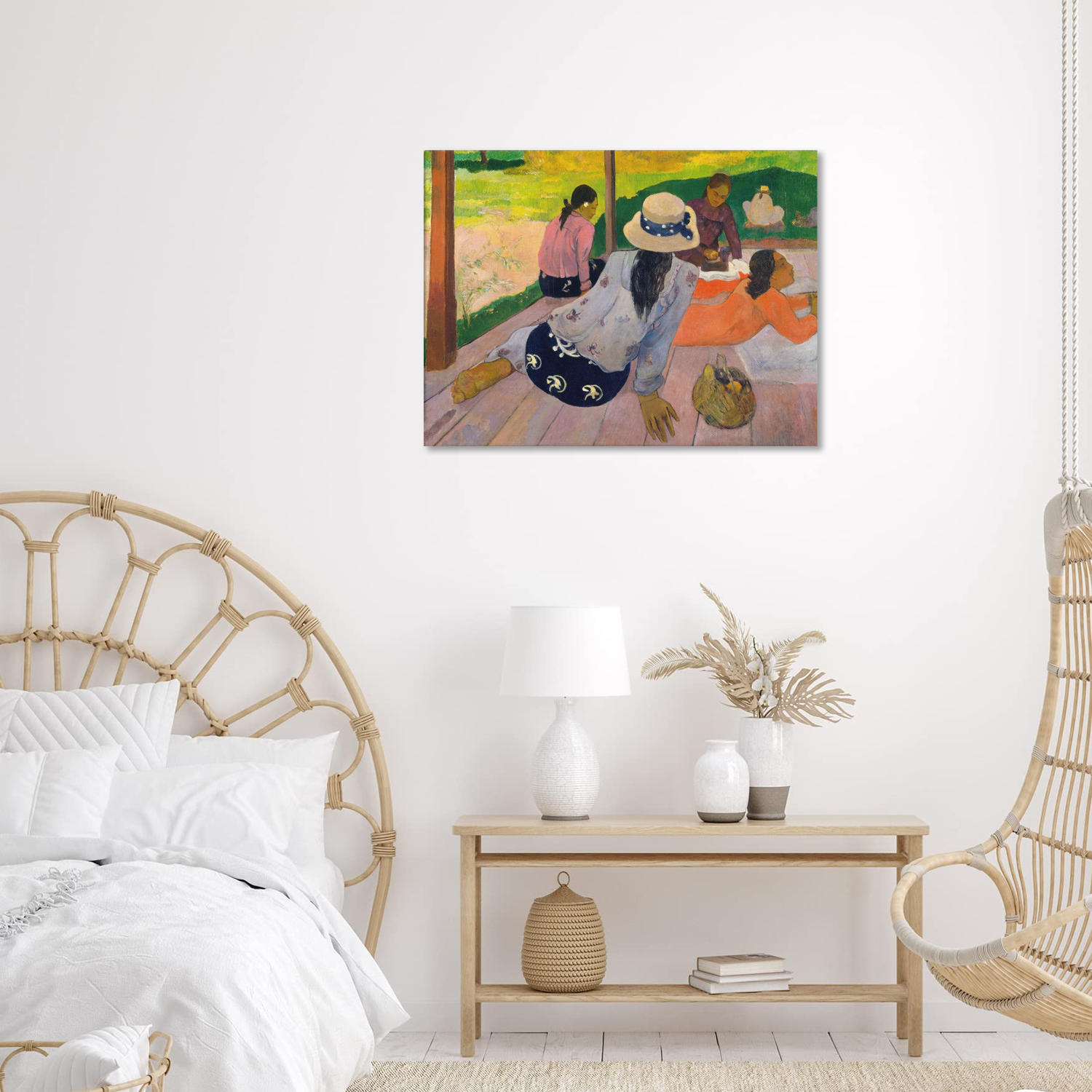 The Siesta by Paul Gauguin Gallery Wrap Canvas Print