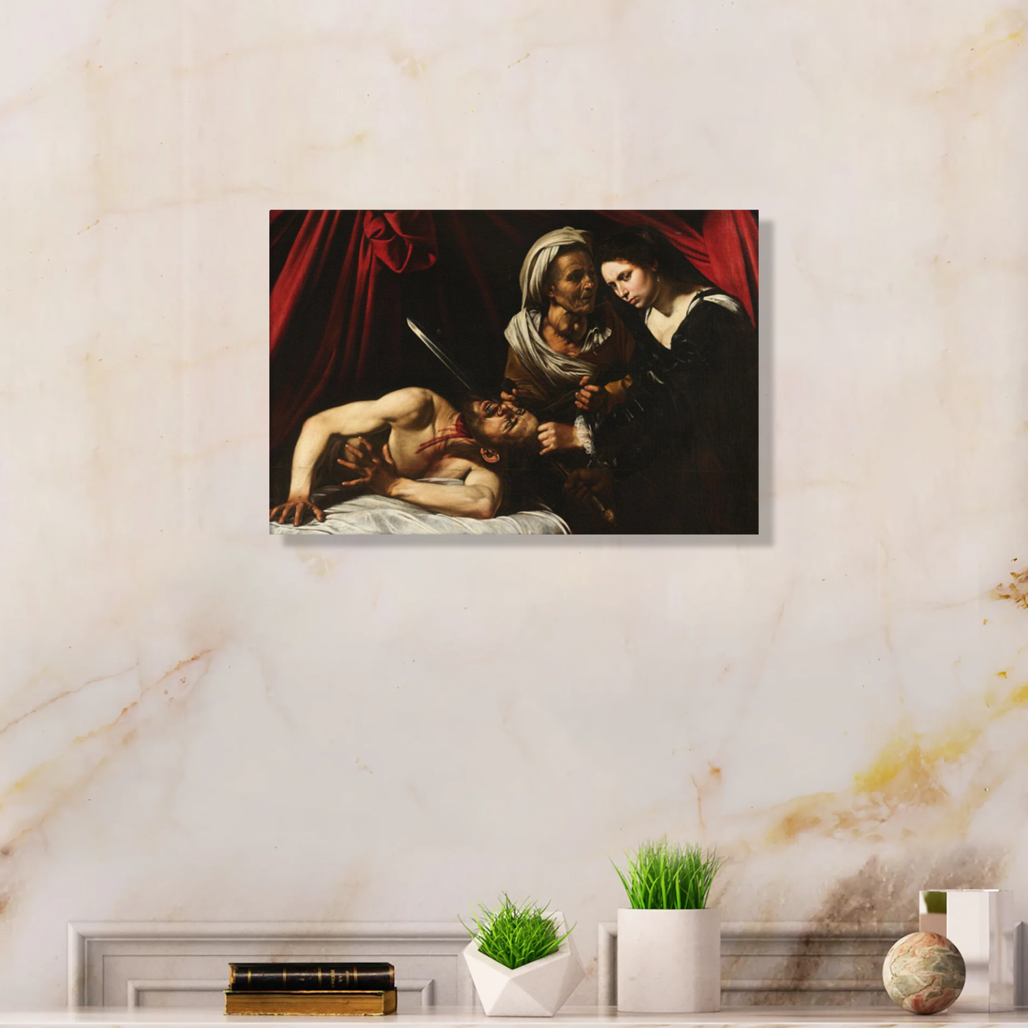 Judith Beheading Holofernes Art By Caravaggio Gallery Wrap Canvas Print