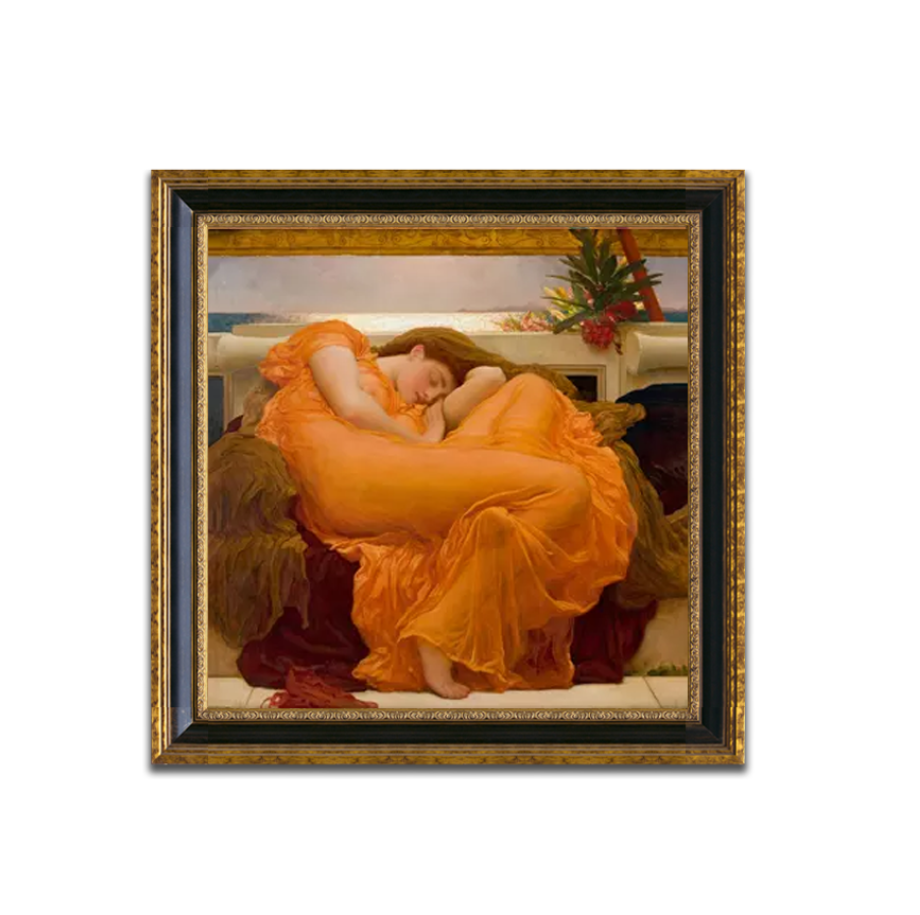 Flaming June Art by Frederic Lord Leighton