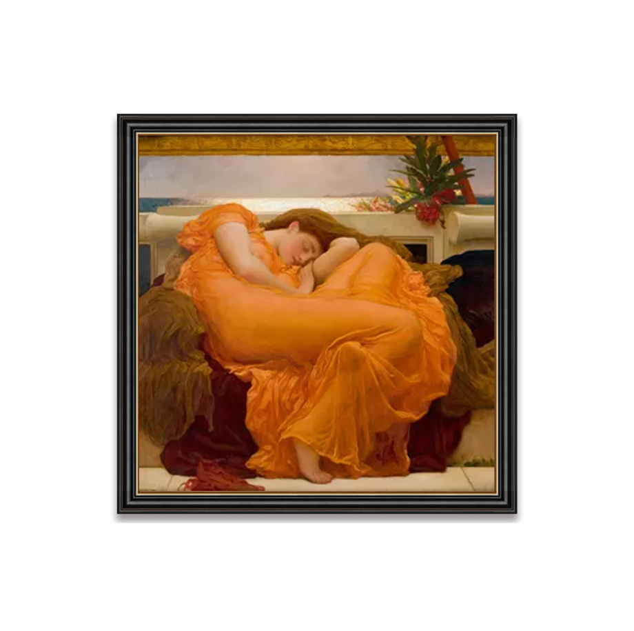 Flaming June Art by Frederic Lord Leighton