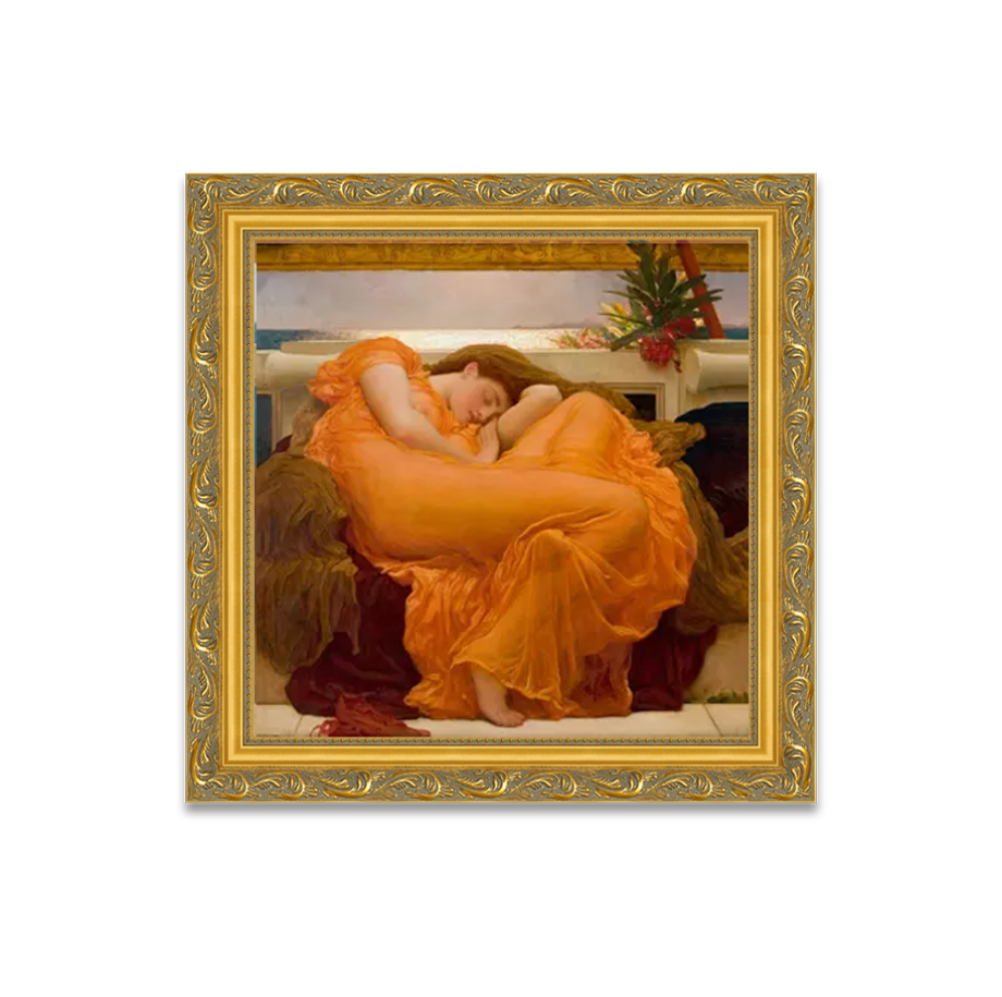 Flaming June Art by Frederic Lord Leighton