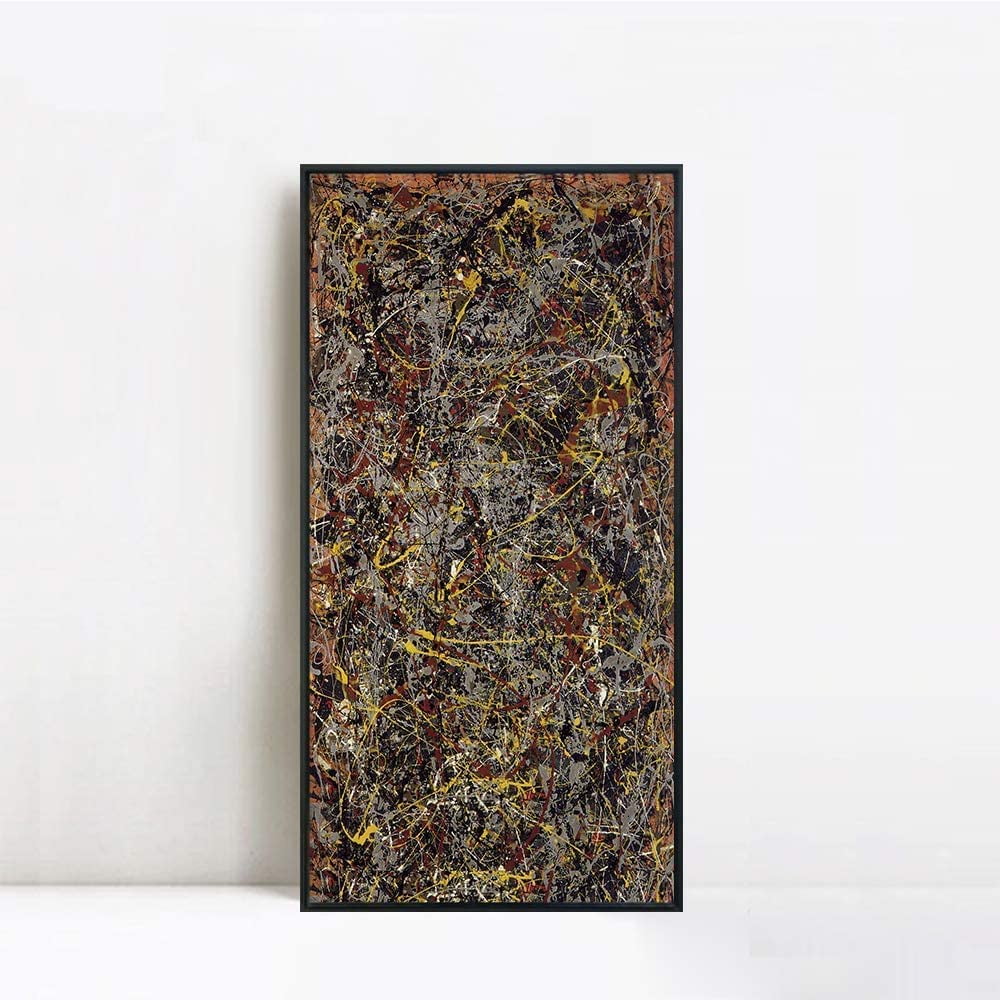 Number 5 1948 Abstract Wall Art by Jackson Pollock in 20"X40"