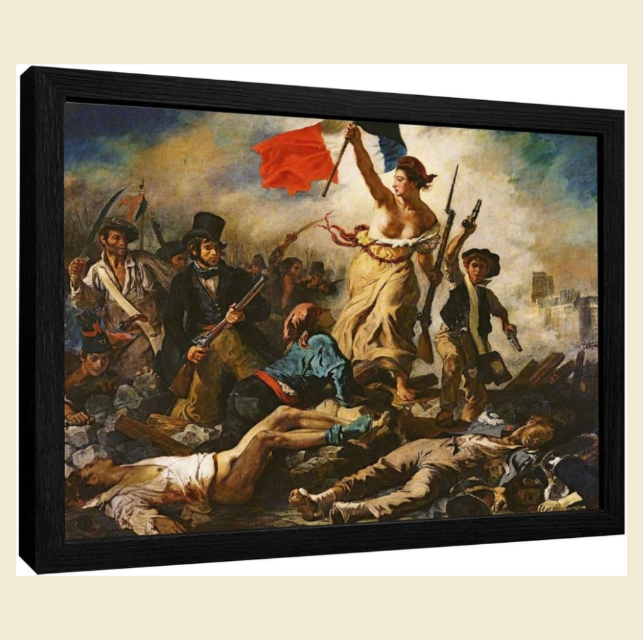 Liberty Leading the People Art by Ferdinand Victor Eugène Delacroix