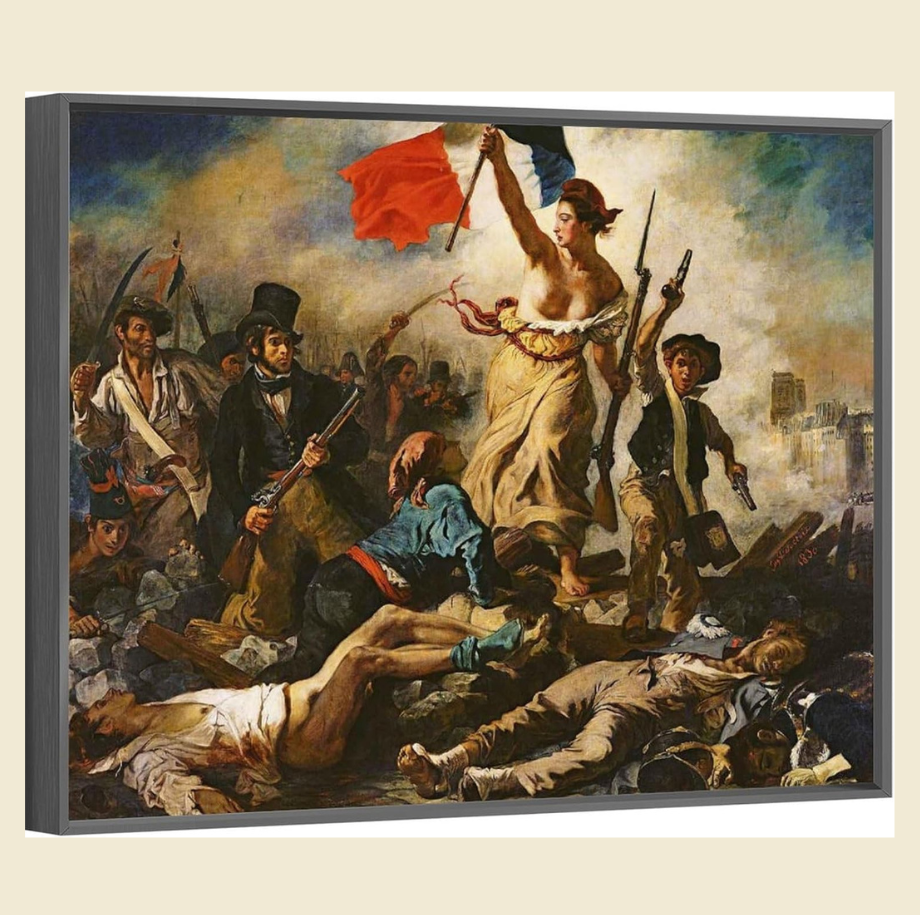Liberty Leading the People Art by Ferdinand Victor Eugène Delacroix