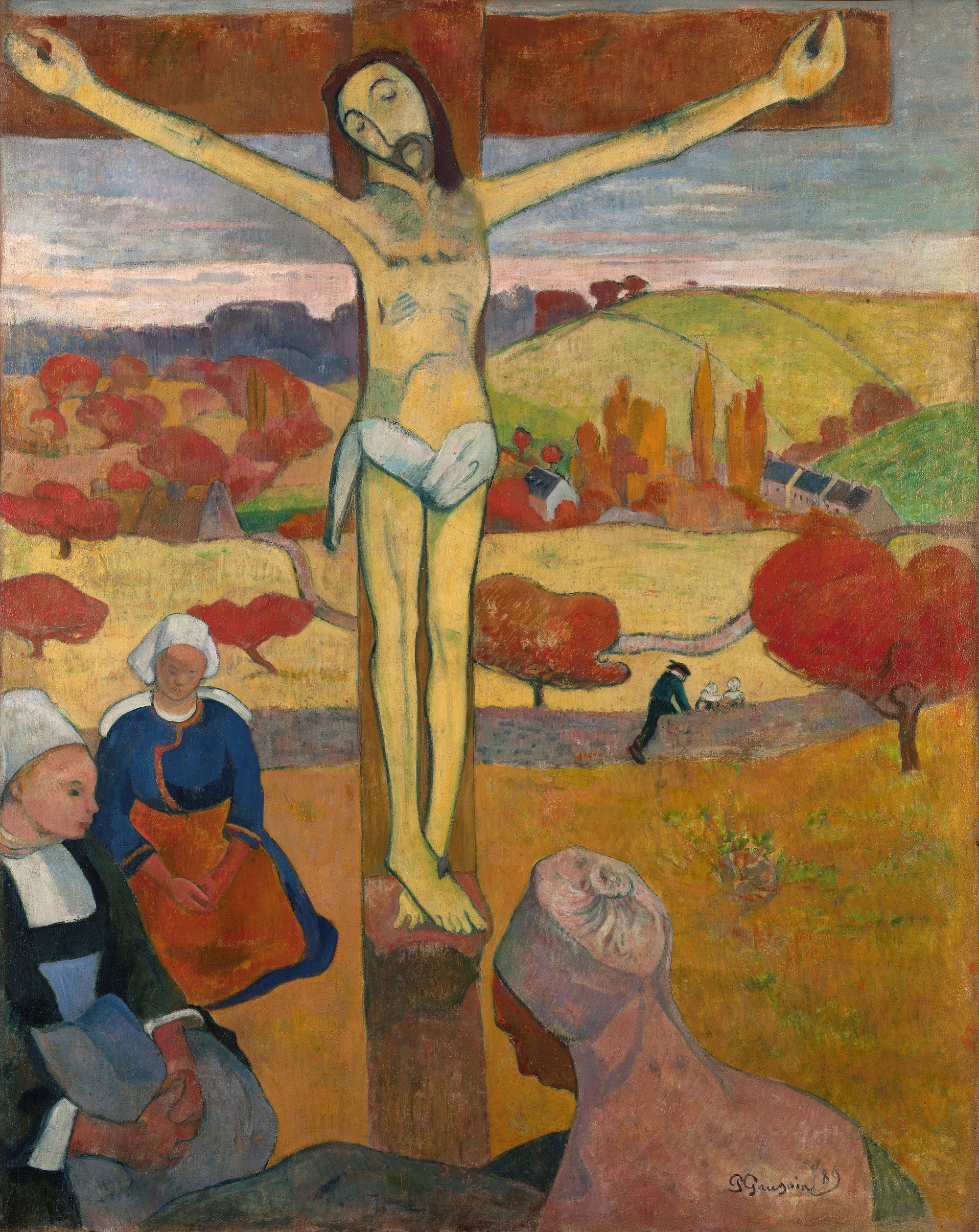 The Yellow Christ (Le Christ Jaune) by Paul Gauguin Canvas Print