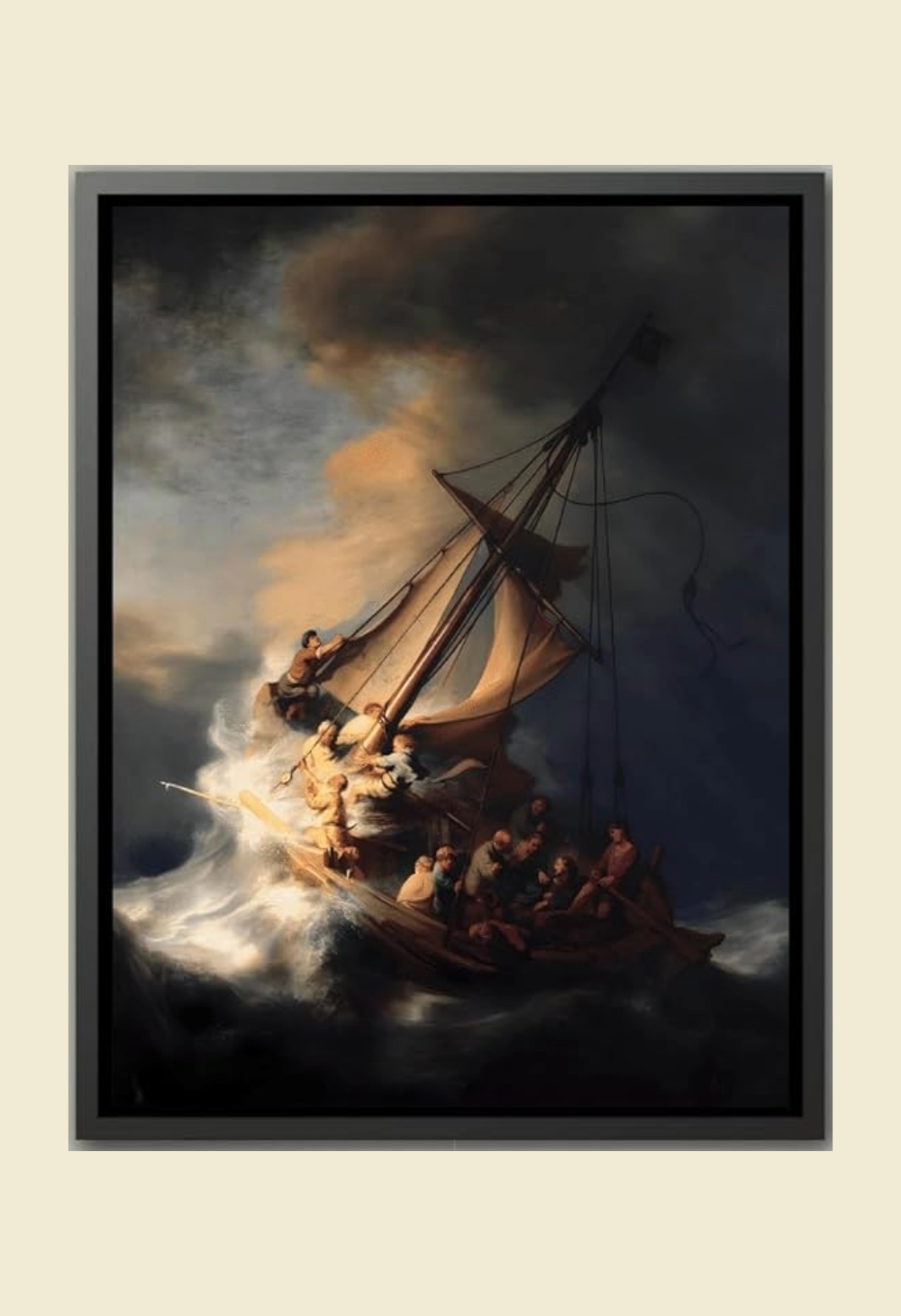 The Storm on the Sea Galilee Art by Rembrandt