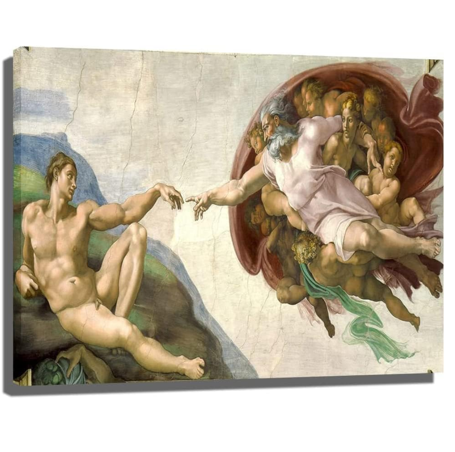 The Creation Of Adam Art by Michelangelo
