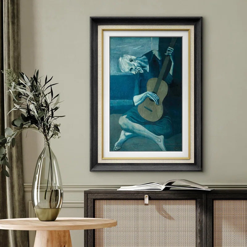 "The Old Guitarist" Painting by Pablo Picasso