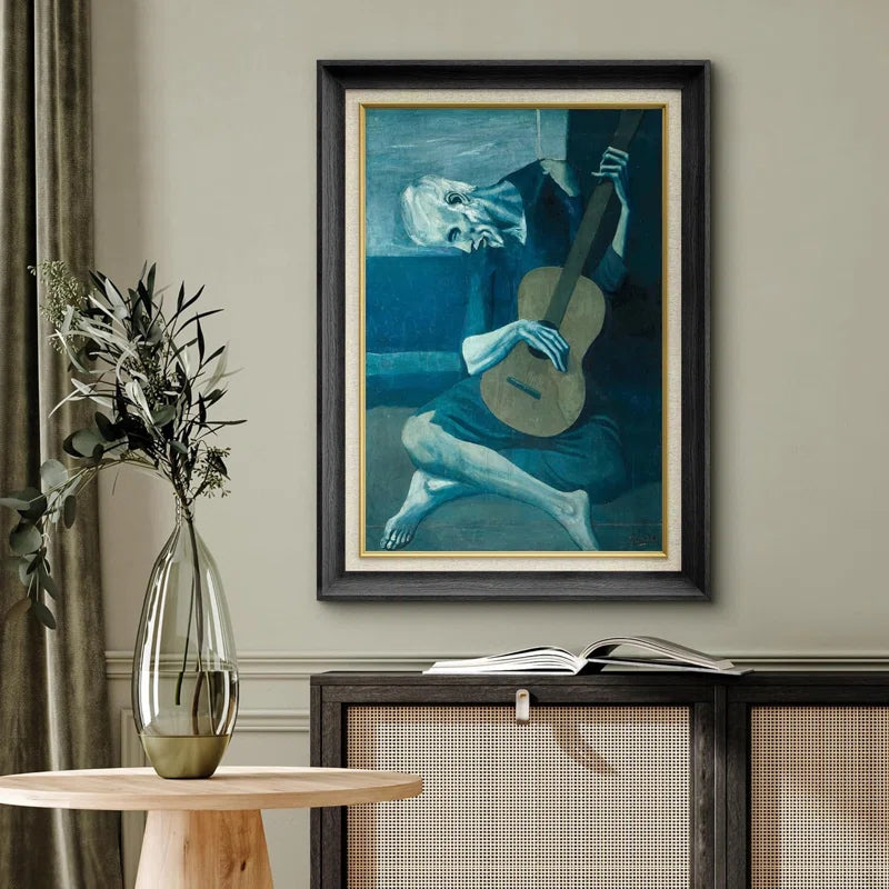 "The Old Guitarist" Painting by Pablo Picasso