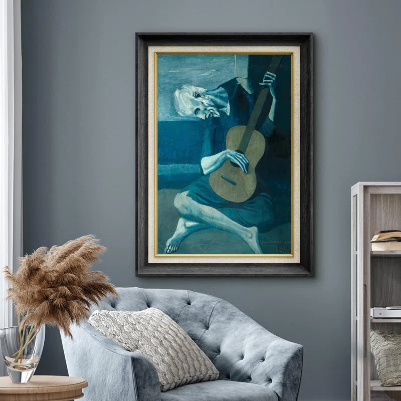 "The Old Guitarist" Painting by Pablo Picasso