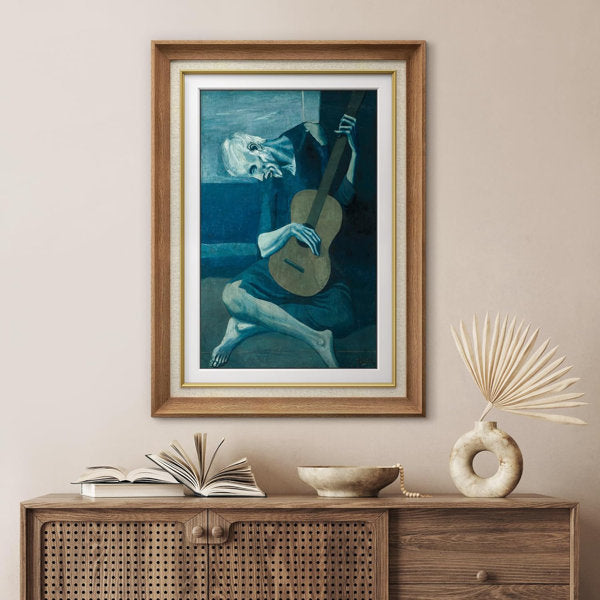 "The Old Guitarist" Painting by Pablo Picasso