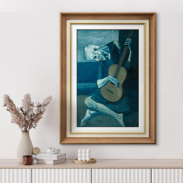 "The Old Guitarist" Painting by Pablo Picasso