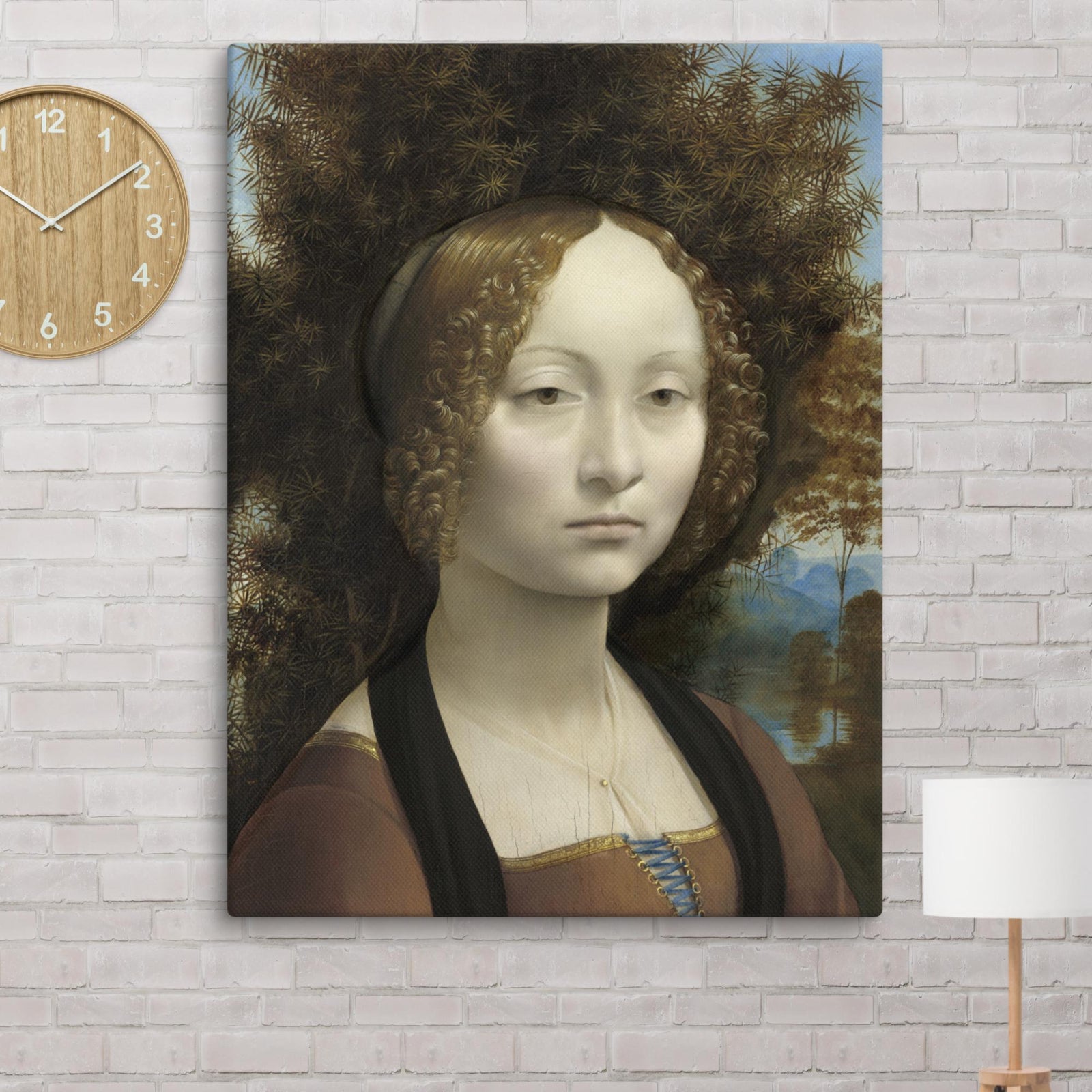 Ginevra de' Benci by Leonardo da Vinci Canvas Print