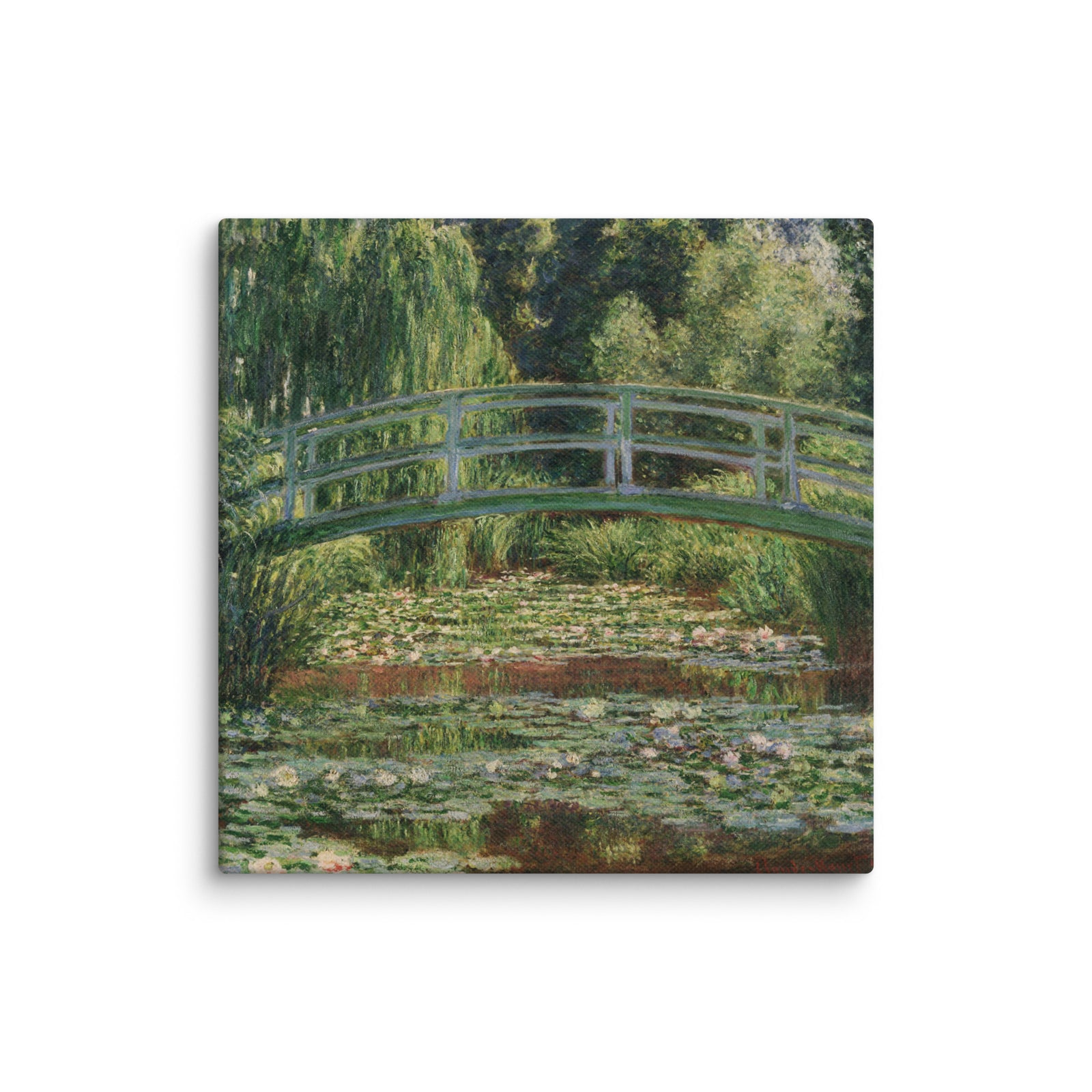 The Japanese Footbridge and the Water Lily Pool, Giverny art by Claude Monet