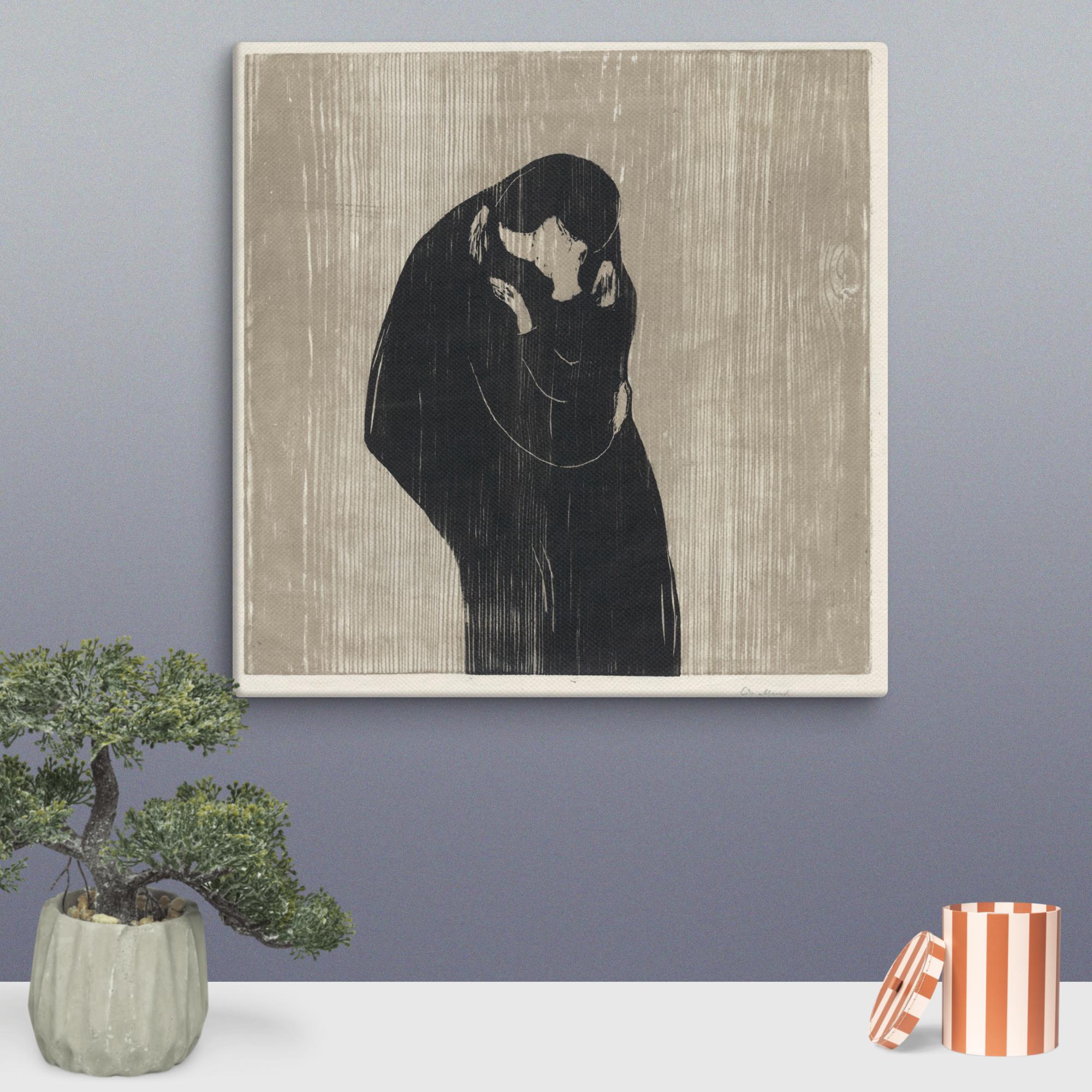 The Kiss IV by Edvard Munch Canvas Print