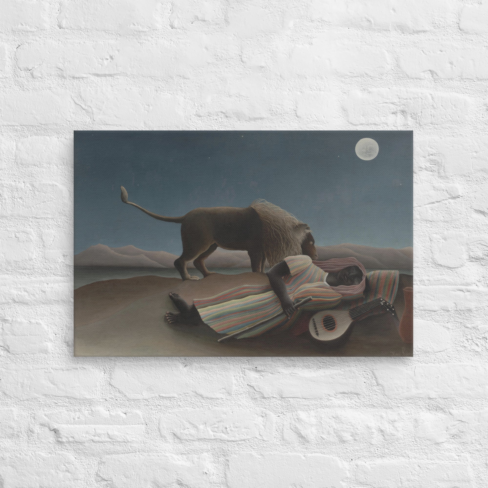 The Sleeping Gypsy art by Henri Rousseau Canvas Print Ready to Hang