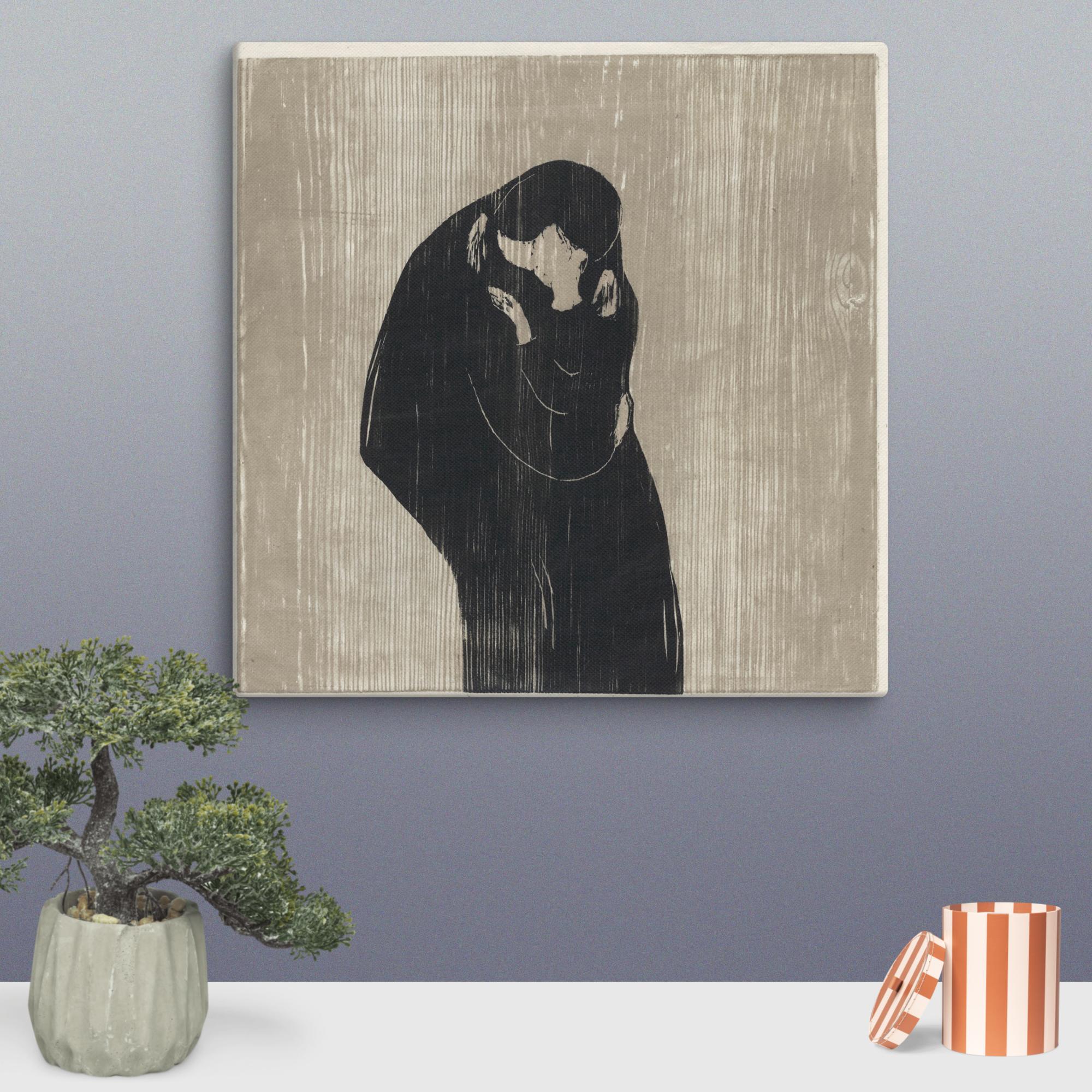 The Kiss IV by Edvard Munch Canvas Print