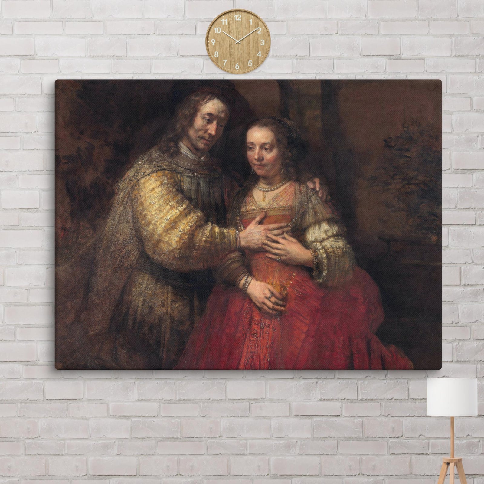 The Jewish Bride by Rembrandt van Rijn Canvas Print