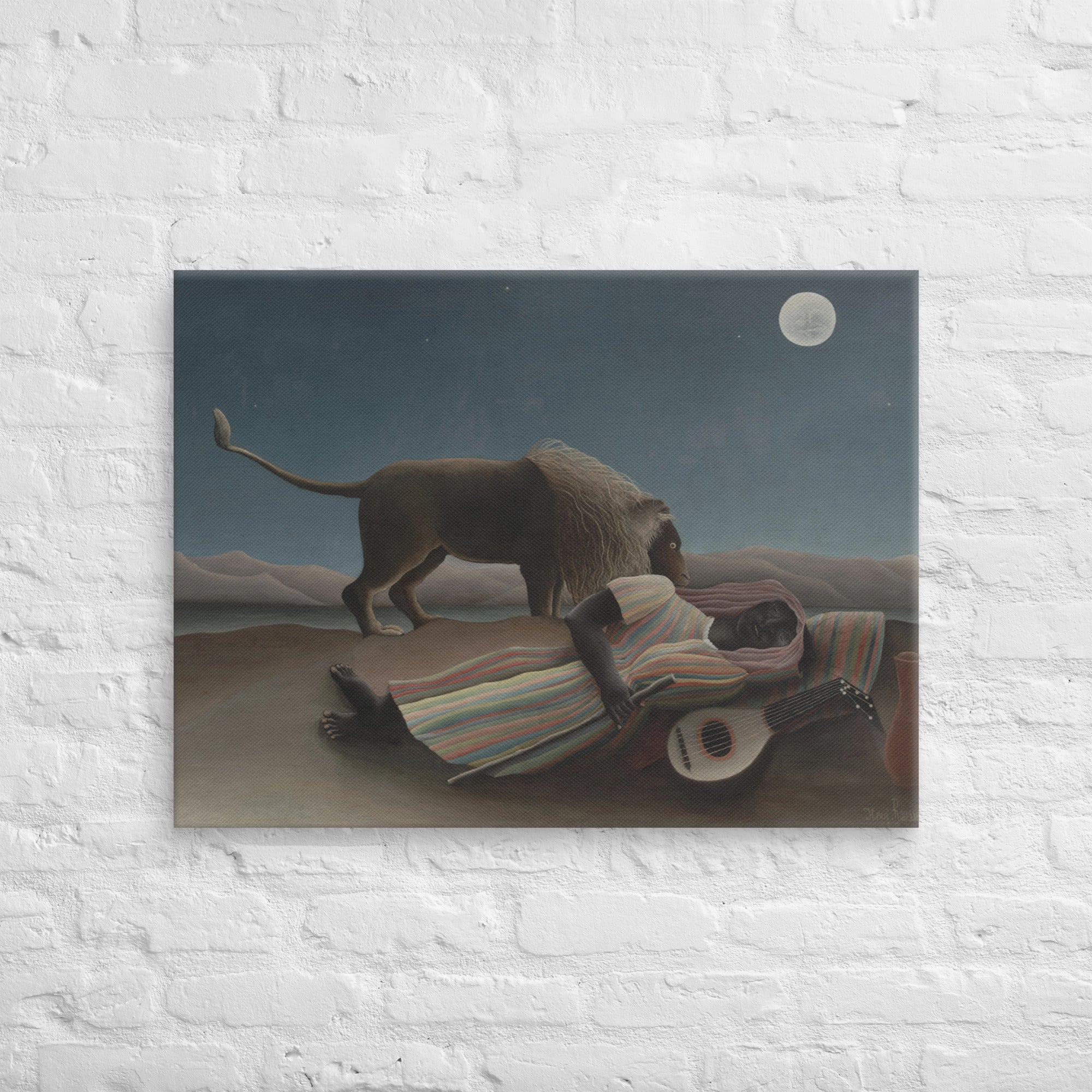 The Sleeping Gypsy art by Henri Rousseau Canvas Print Ready to Hang