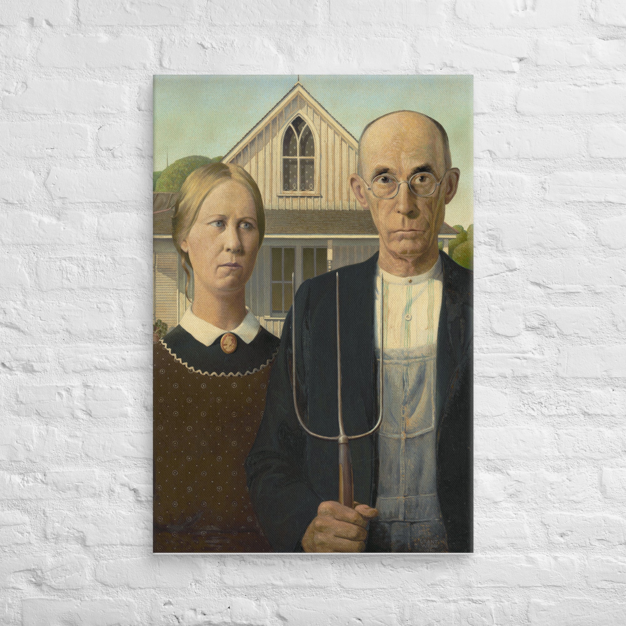 American Gothic by Grant Wood Canvas Print