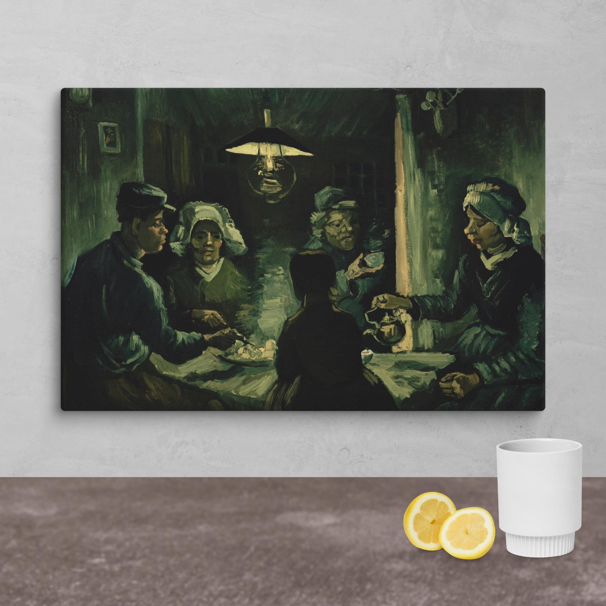 The Potato Eaters Art By Vincent van Gogh Canvas Print