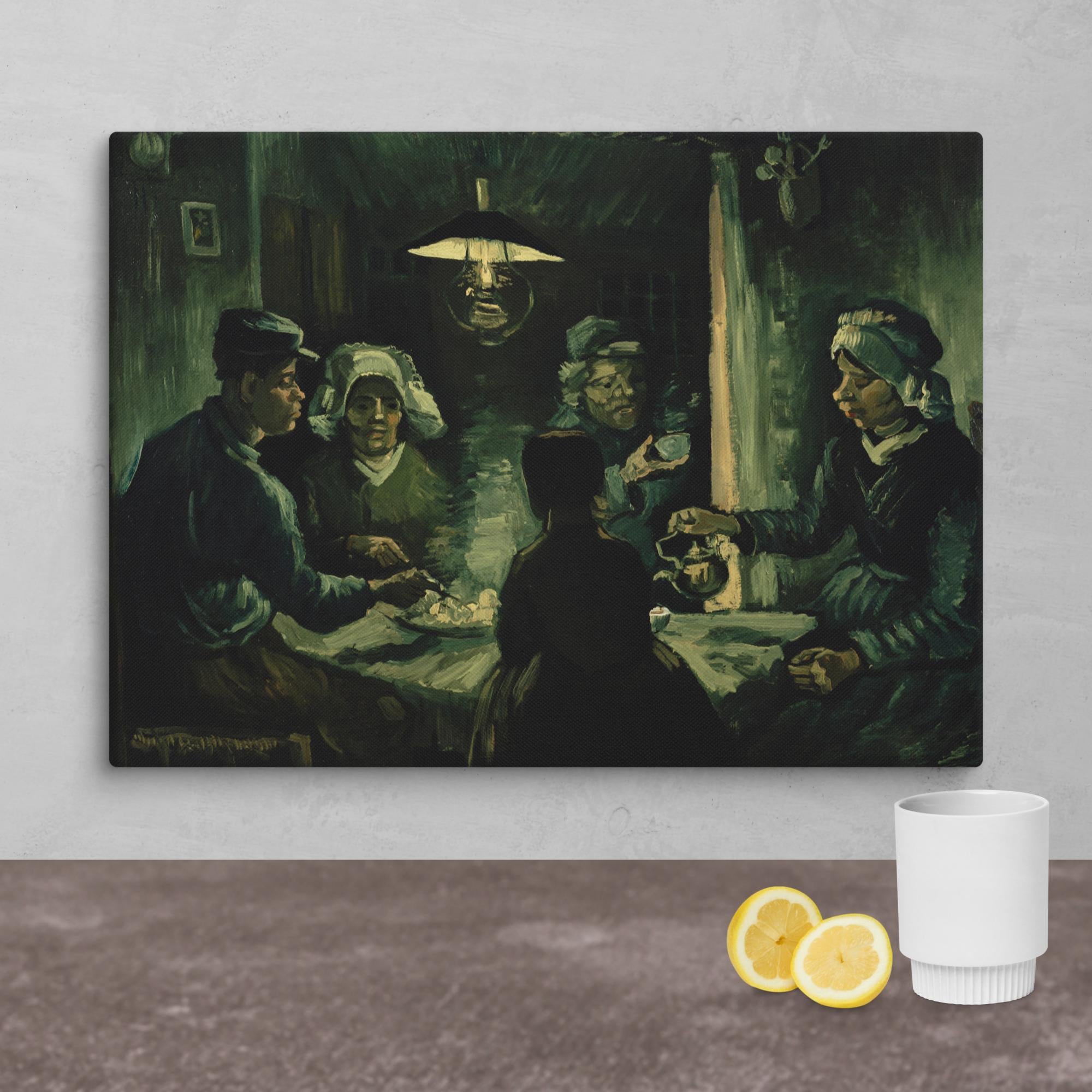 The Potato Eaters Art By Vincent van Gogh Canvas Print