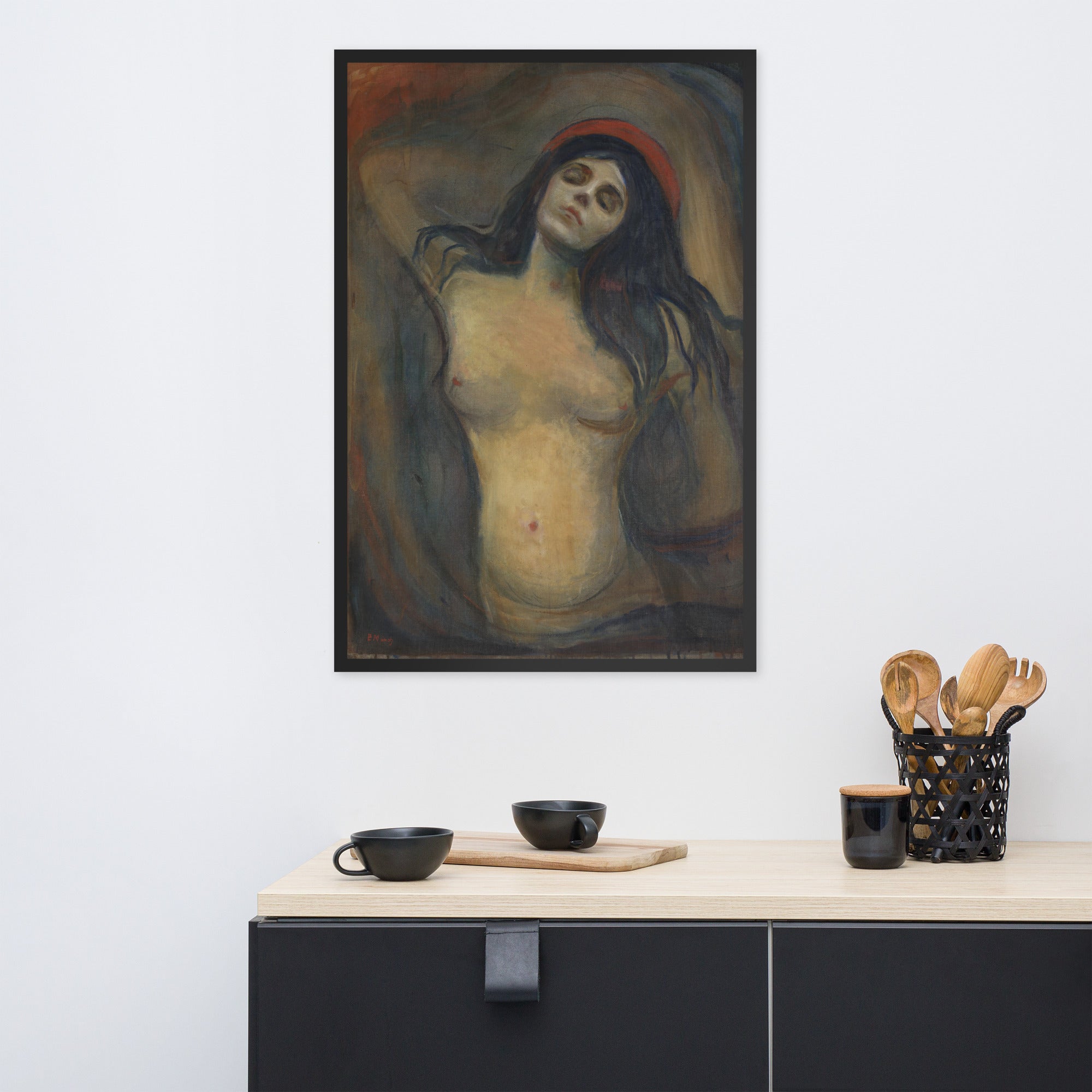 Madonna Art By Edvard Munch Framed Poster