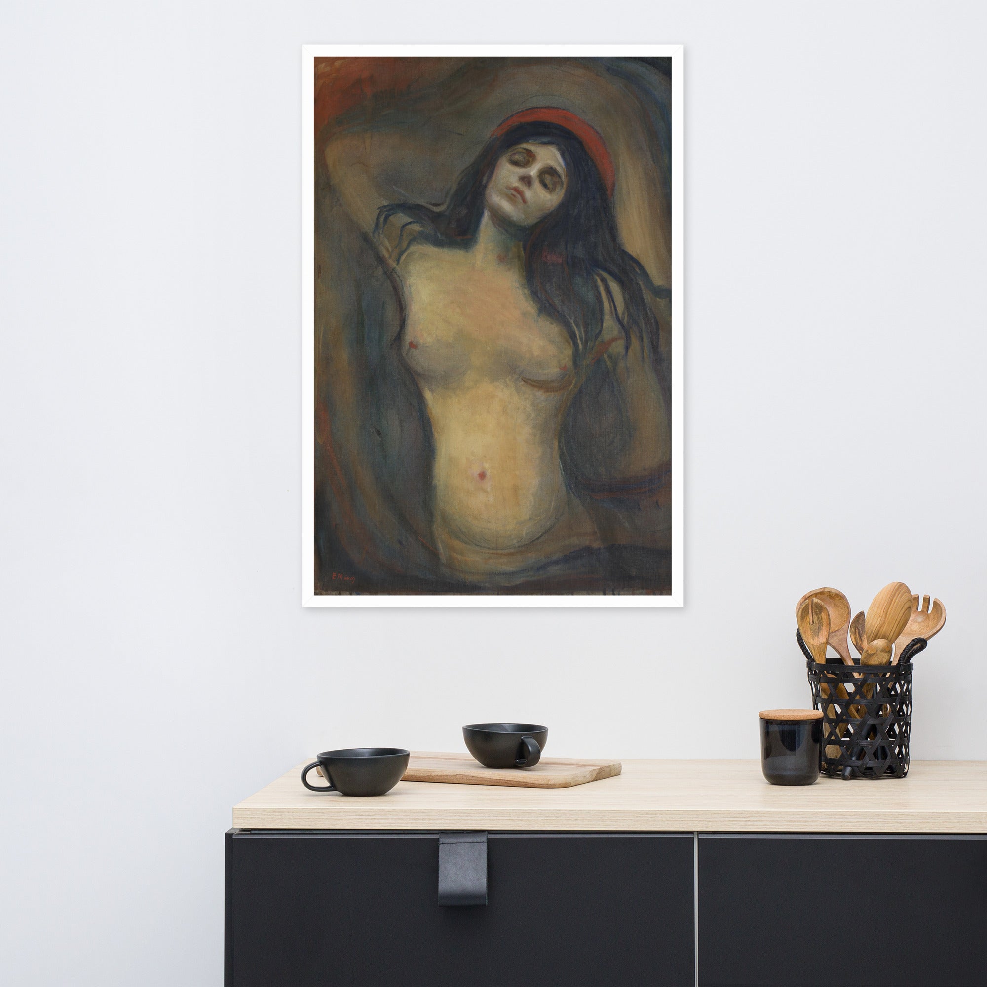 Madonna Art By Edvard Munch Framed Poster