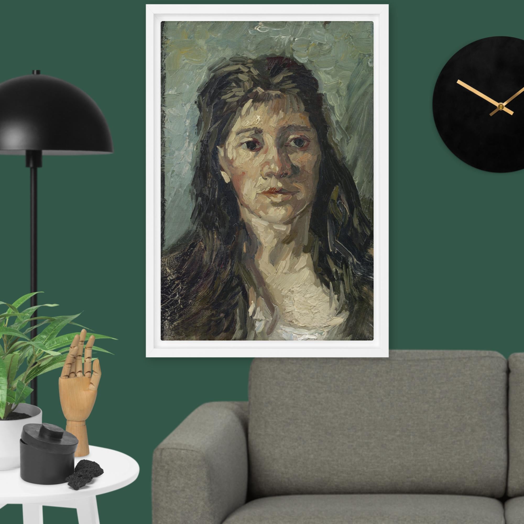 Head Of A Prostitute by Vincent van Gogh Framed canvas Print