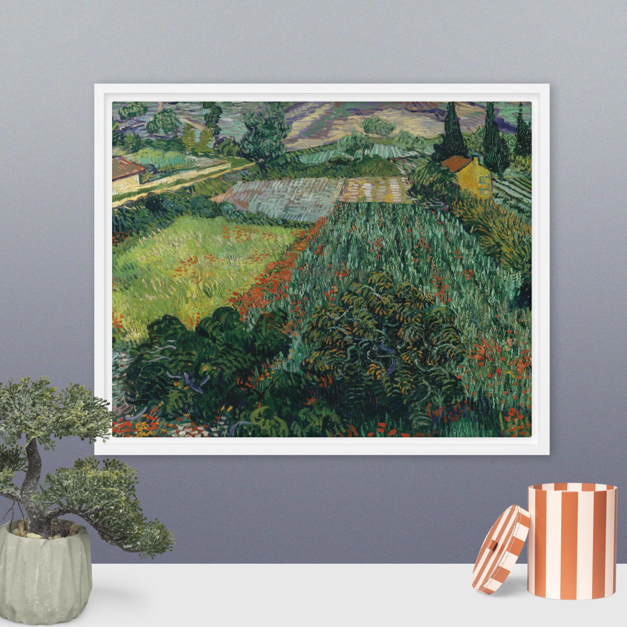 Field with Poppies by Vincent van Gogh Framed canvas Print