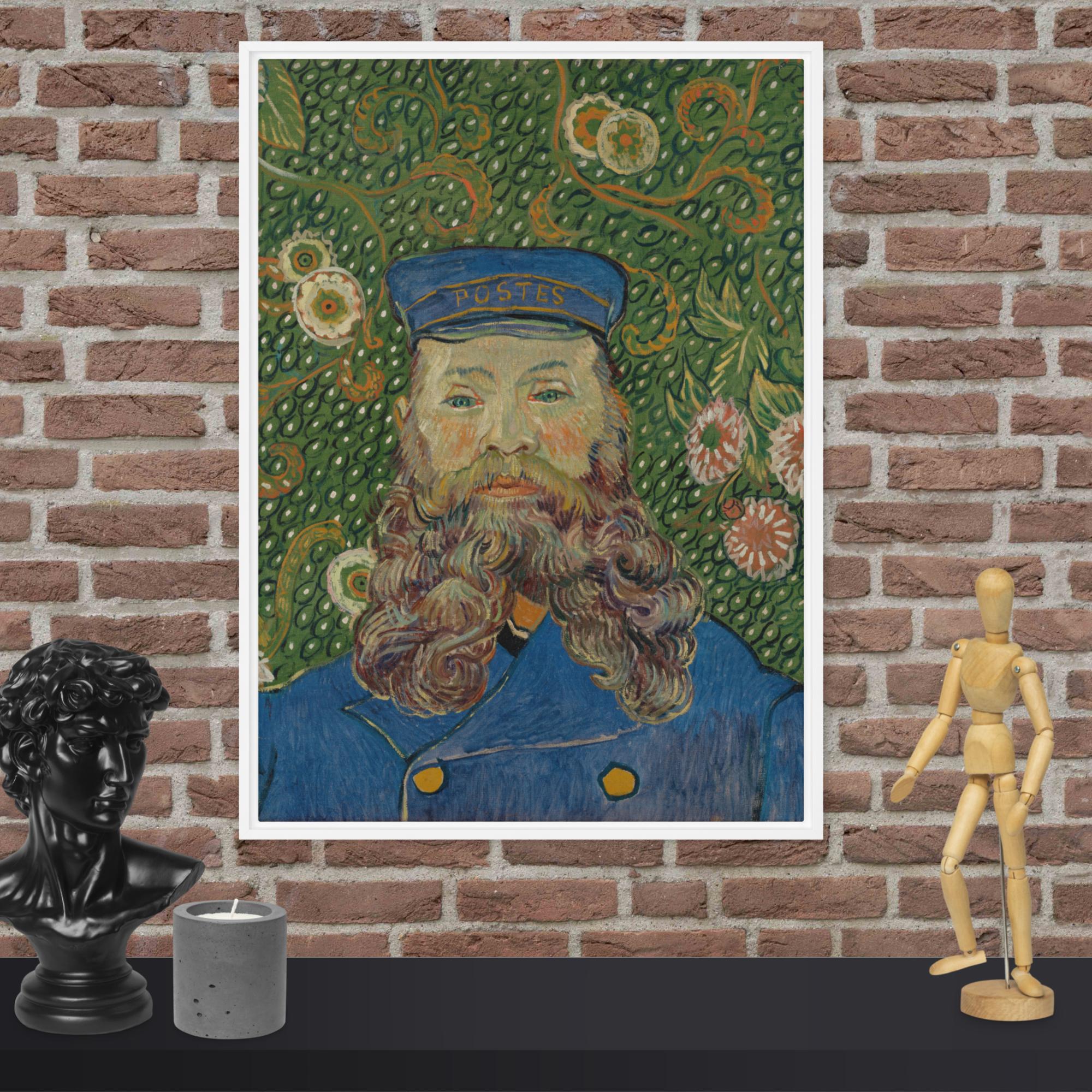 Portrait of Joseph Roulin by Vincent van Gogh Framed canvas Print