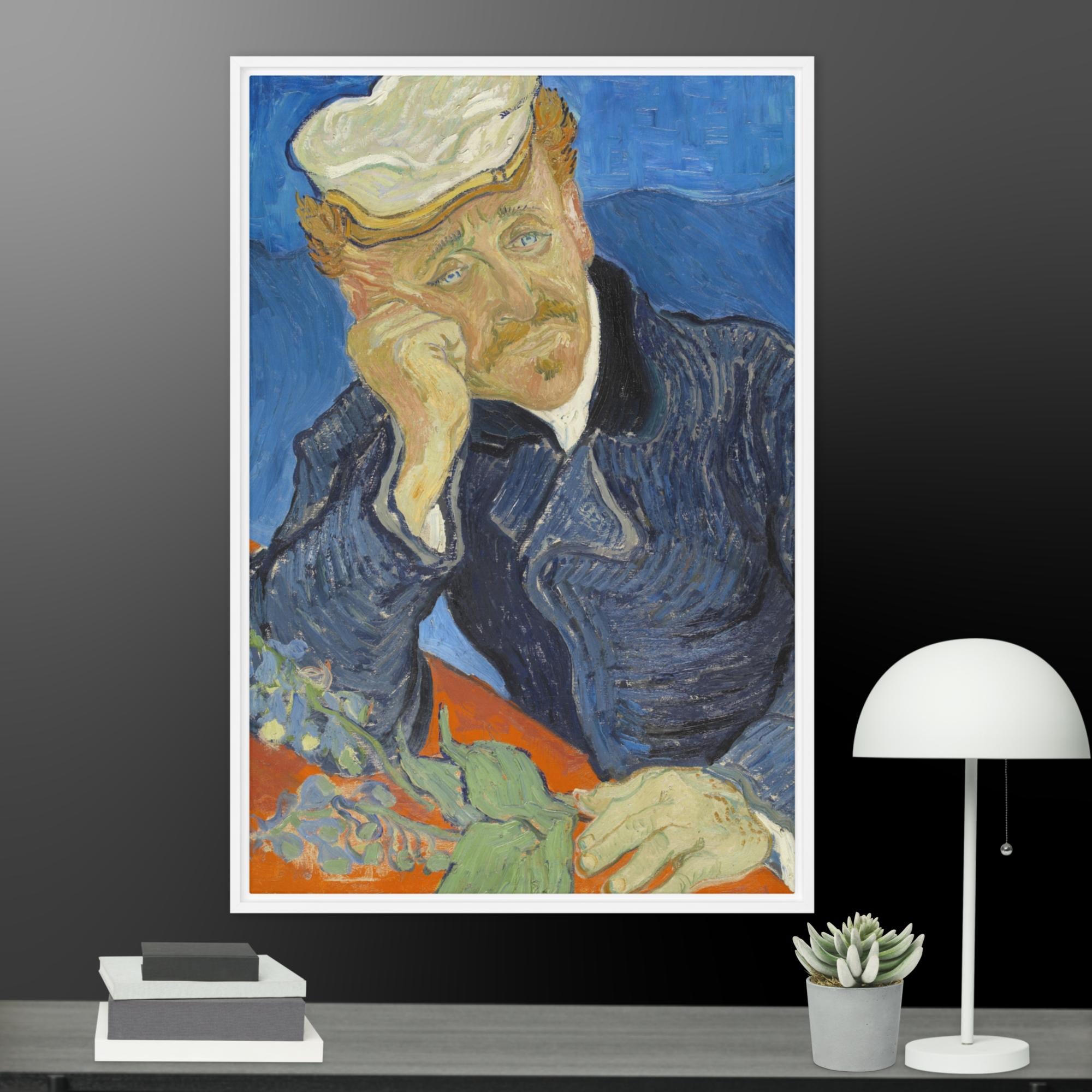  Portrait of Dr. Paul Gachet Art By Vincent van Gogh Framed canvas Print