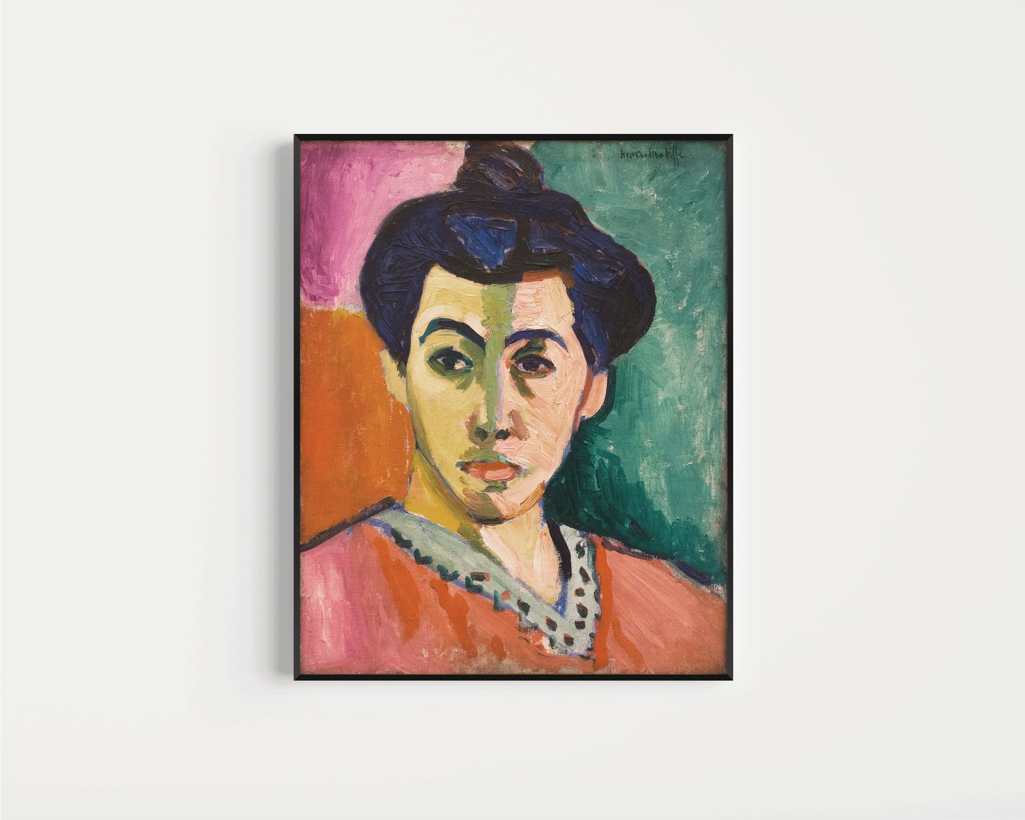 Henri Matisse - the Green Stripe | Famous Art Madame Matisse (Available Framed or Unframed)